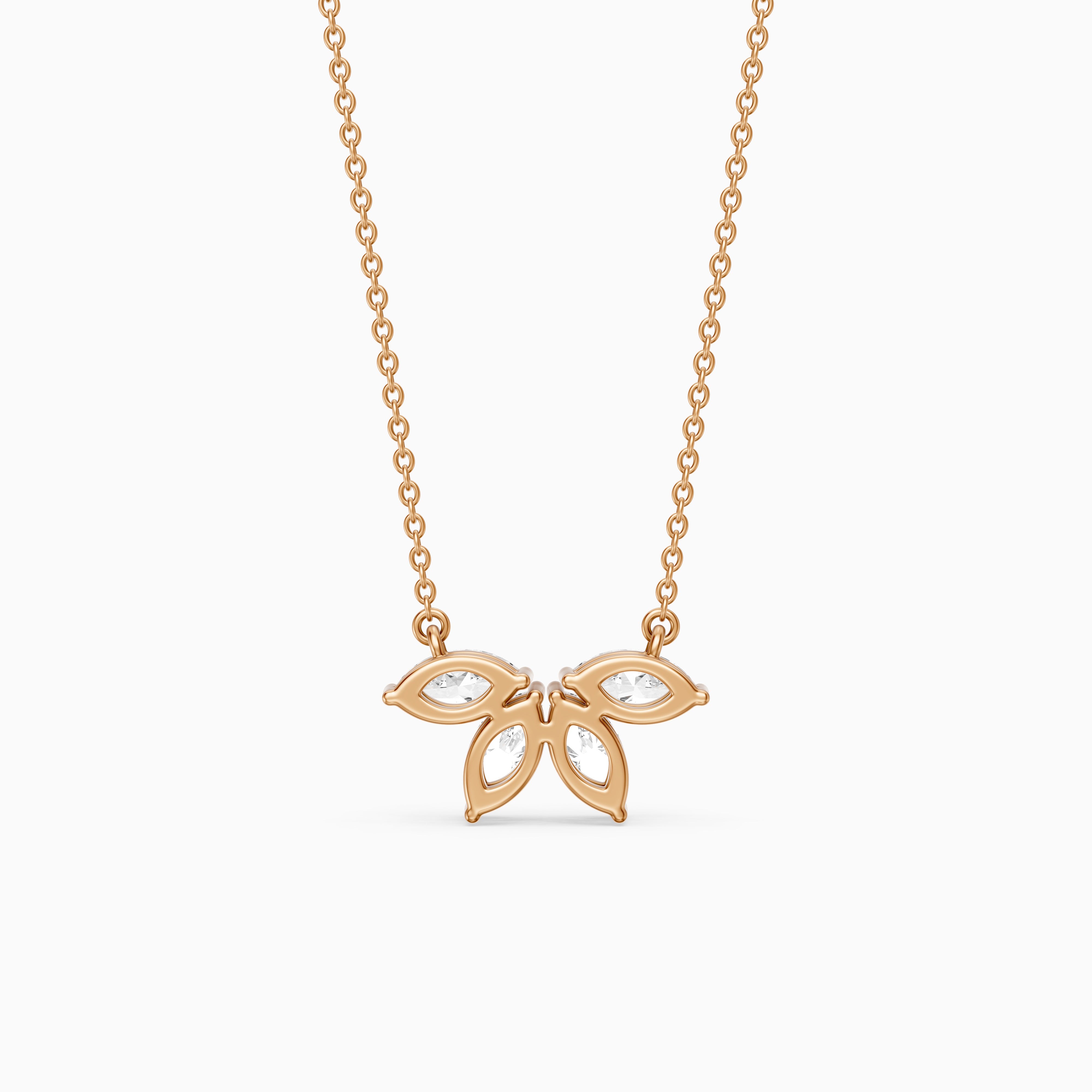 Annabelle Marquise Lab Grown Diamond Cluster Pendant