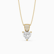 Emmy Heart Shape Lab Grown Diamond Drop Pendant
