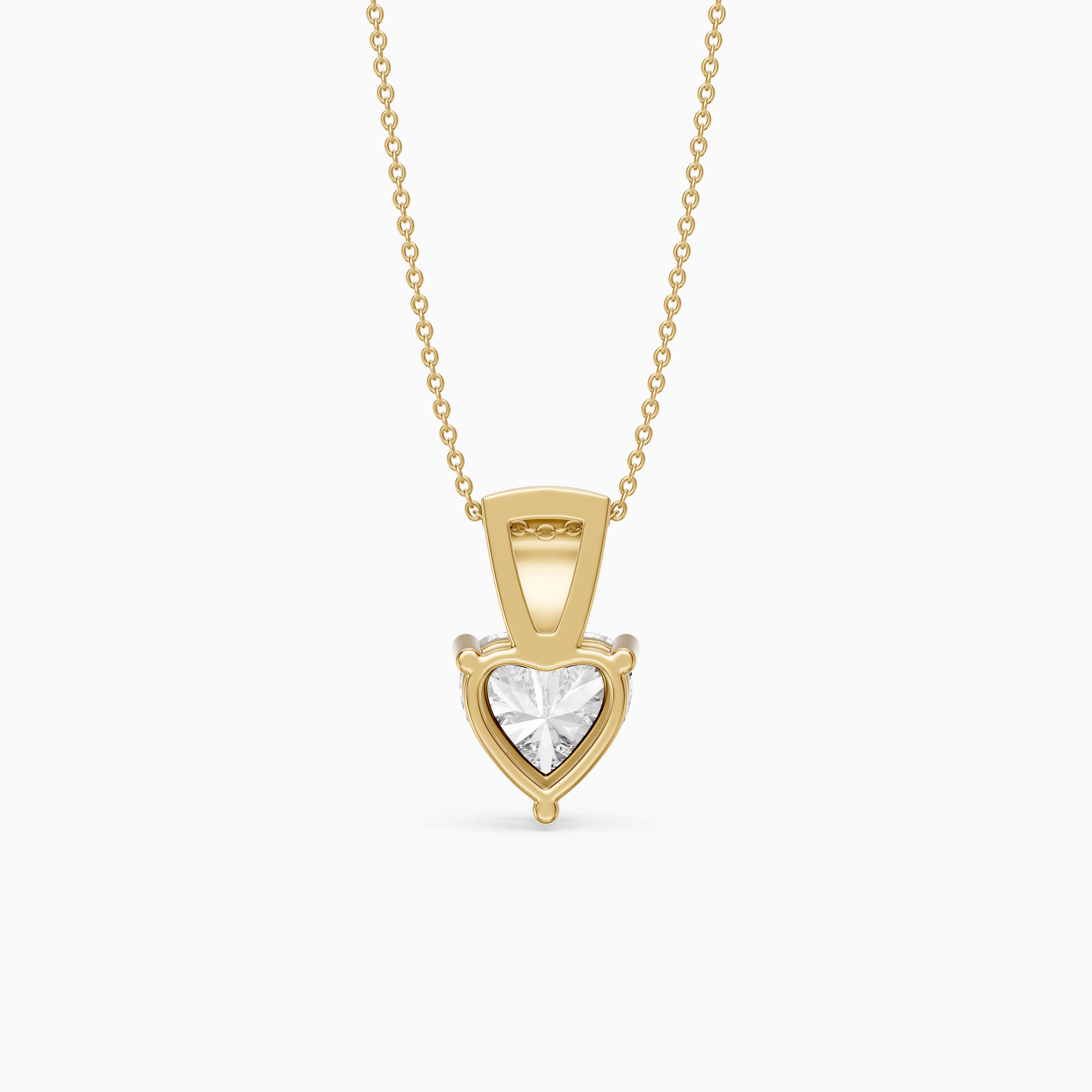 Emmy Heart Shape Lab Grown Diamond Drop Pendant