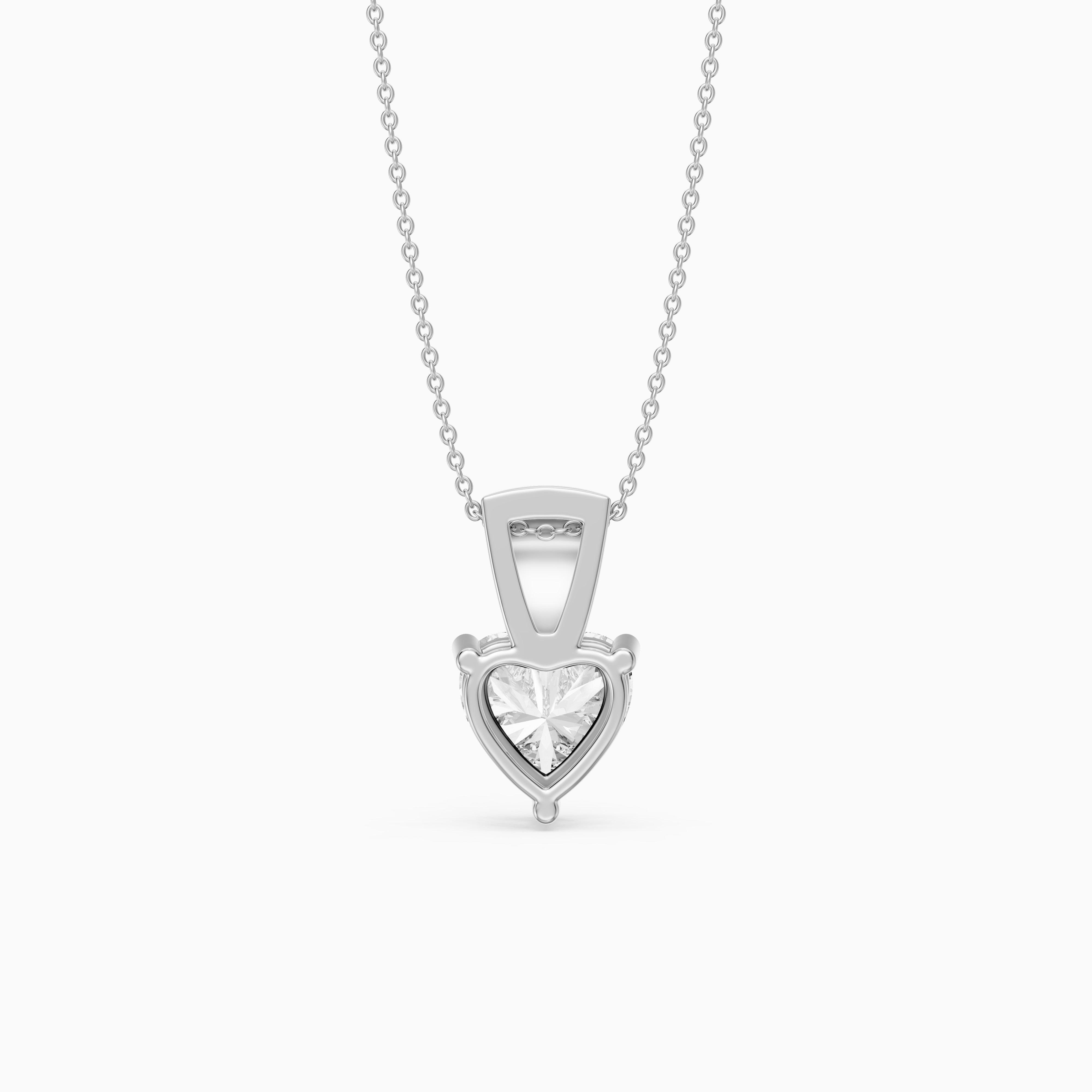 Emmy Heart Shape Lab Grown Diamond Drop Pendant