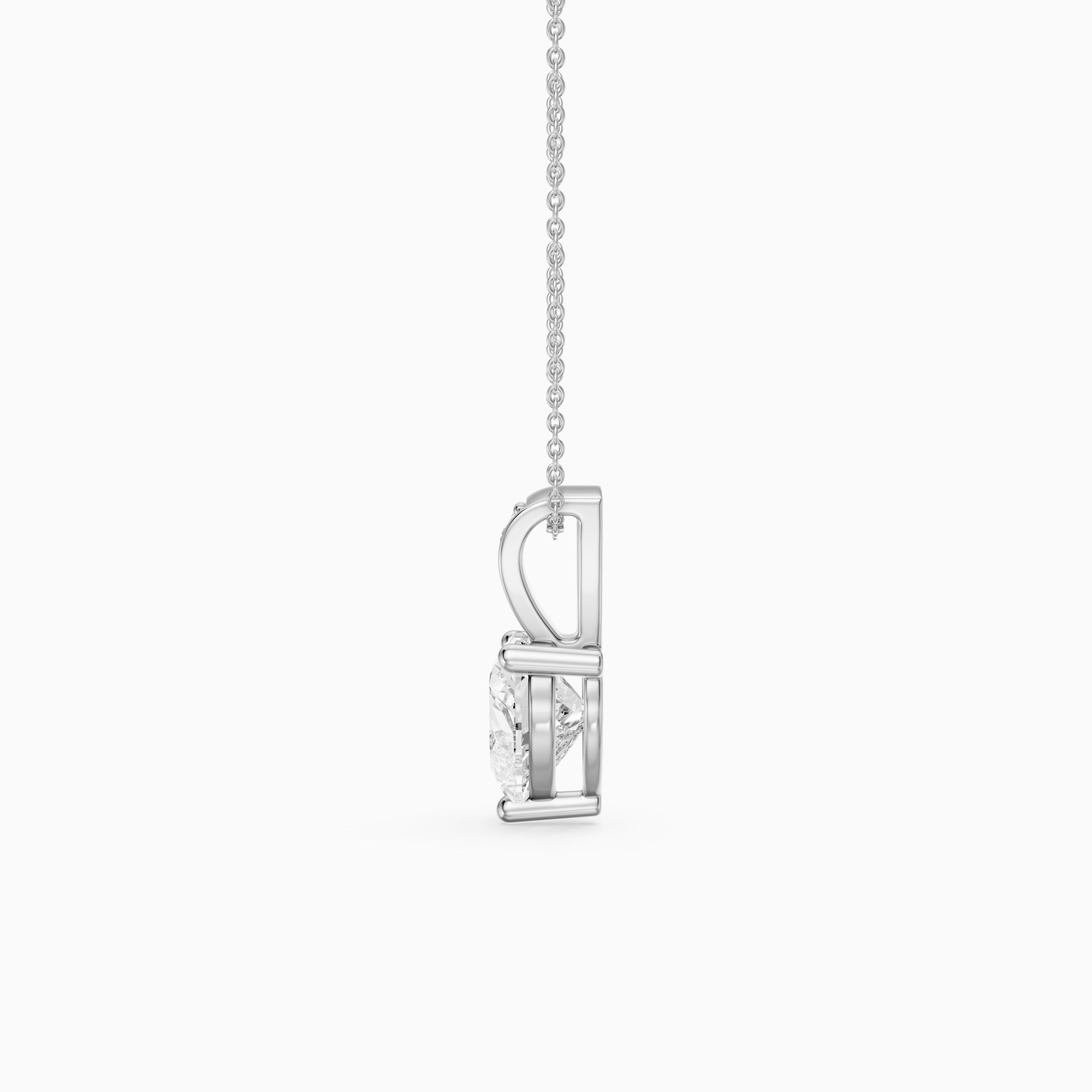 Emmy Heart Shape Lab Grown Diamond Drop Pendant