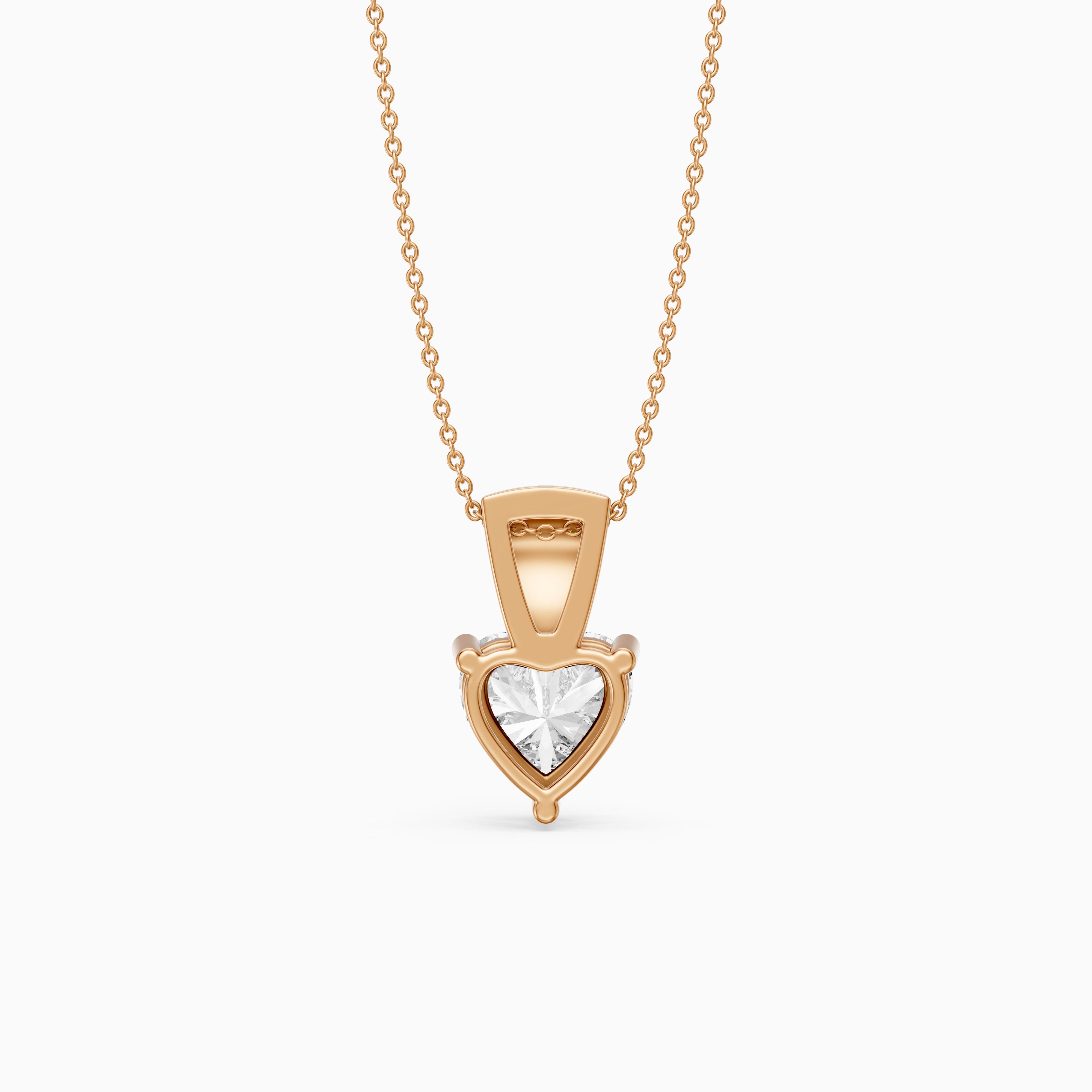 Emmy Heart Shape Lab Grown Diamond Drop Pendant