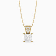 Briella Princess Cut Lab Grown Diamond Drop Pendant