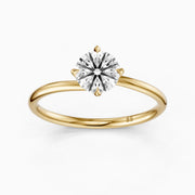 Nellie Round Cut Solitaire Moissanite Diamond Engagement Ring