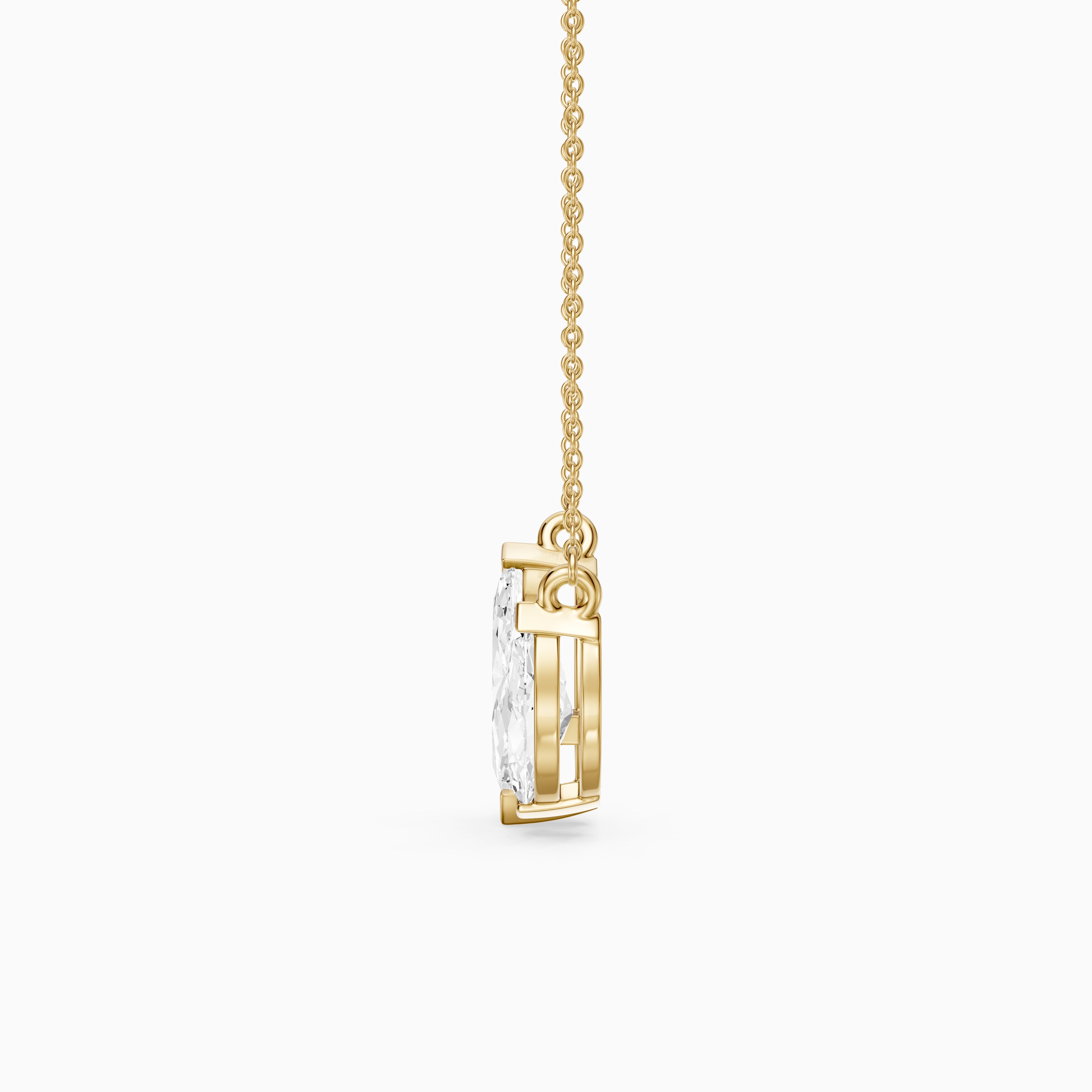 Blaire Marquise Cut Lab Grown Diamond Toi et Moi Pendant