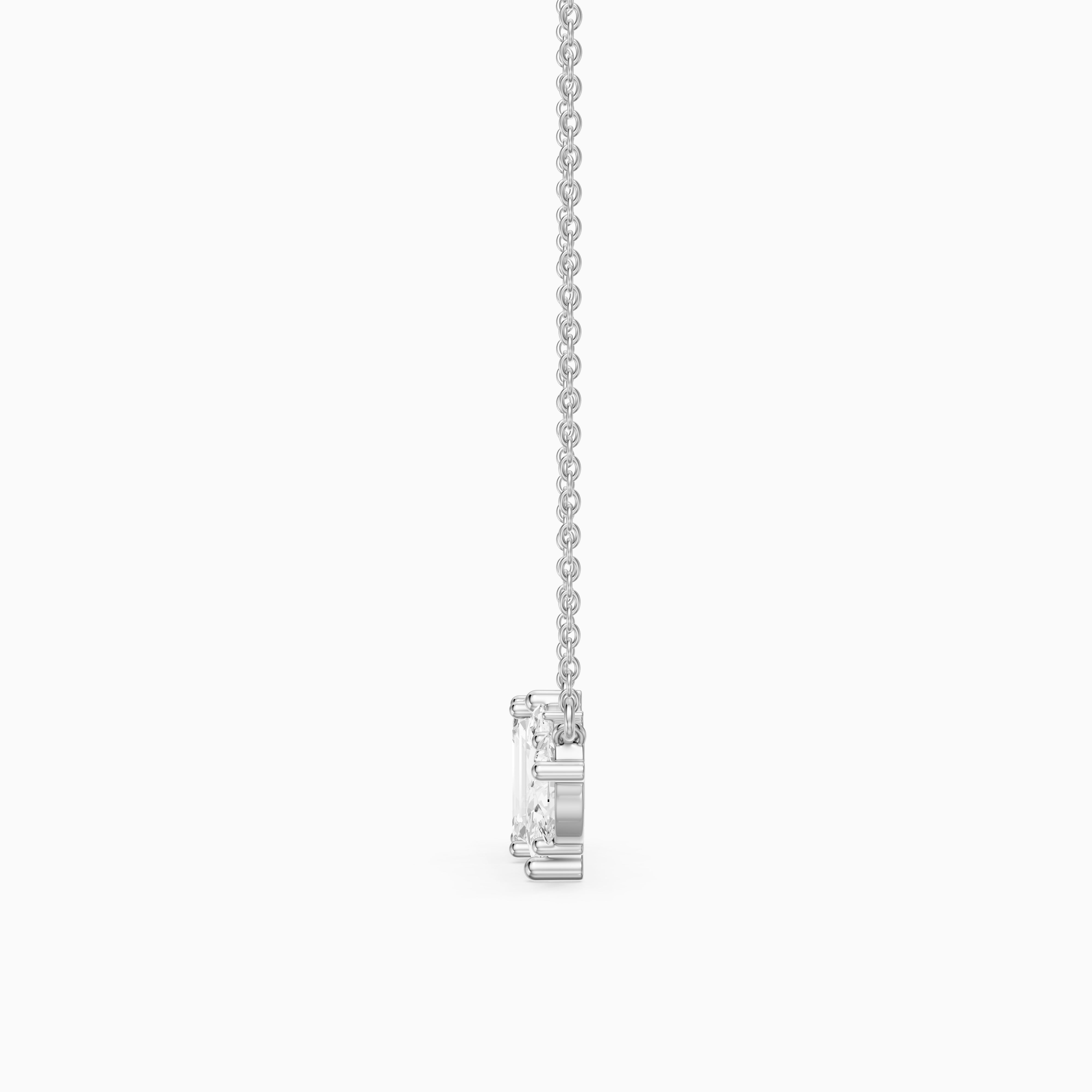 Lara Multi Shape Lab Grown Diamond Cluster Necklace