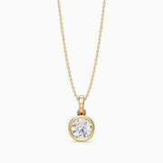Zoe Solitaire Round Lab Grown Diamond Pendant