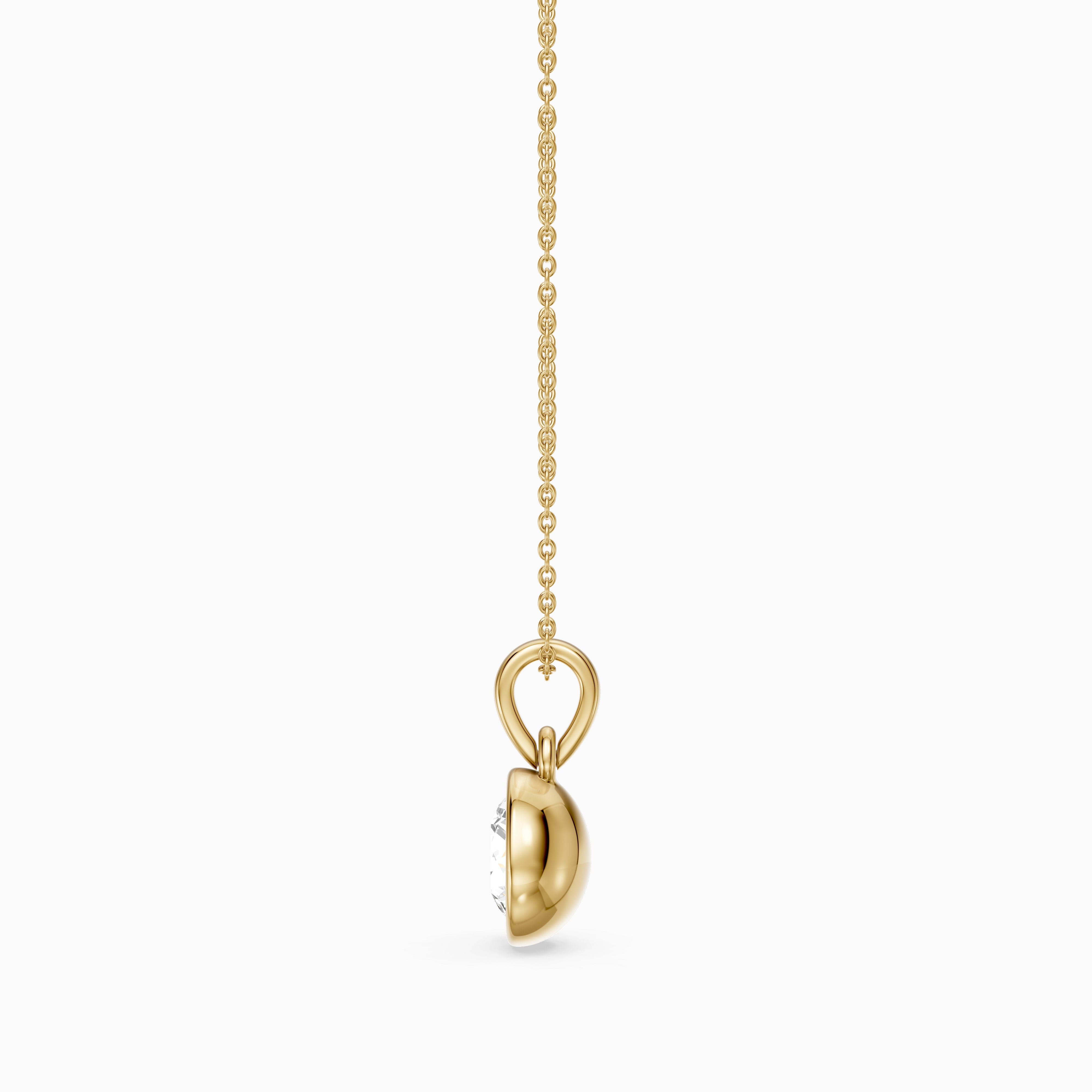 Zoe Solitaire Round Lab Grown Diamond Pendant