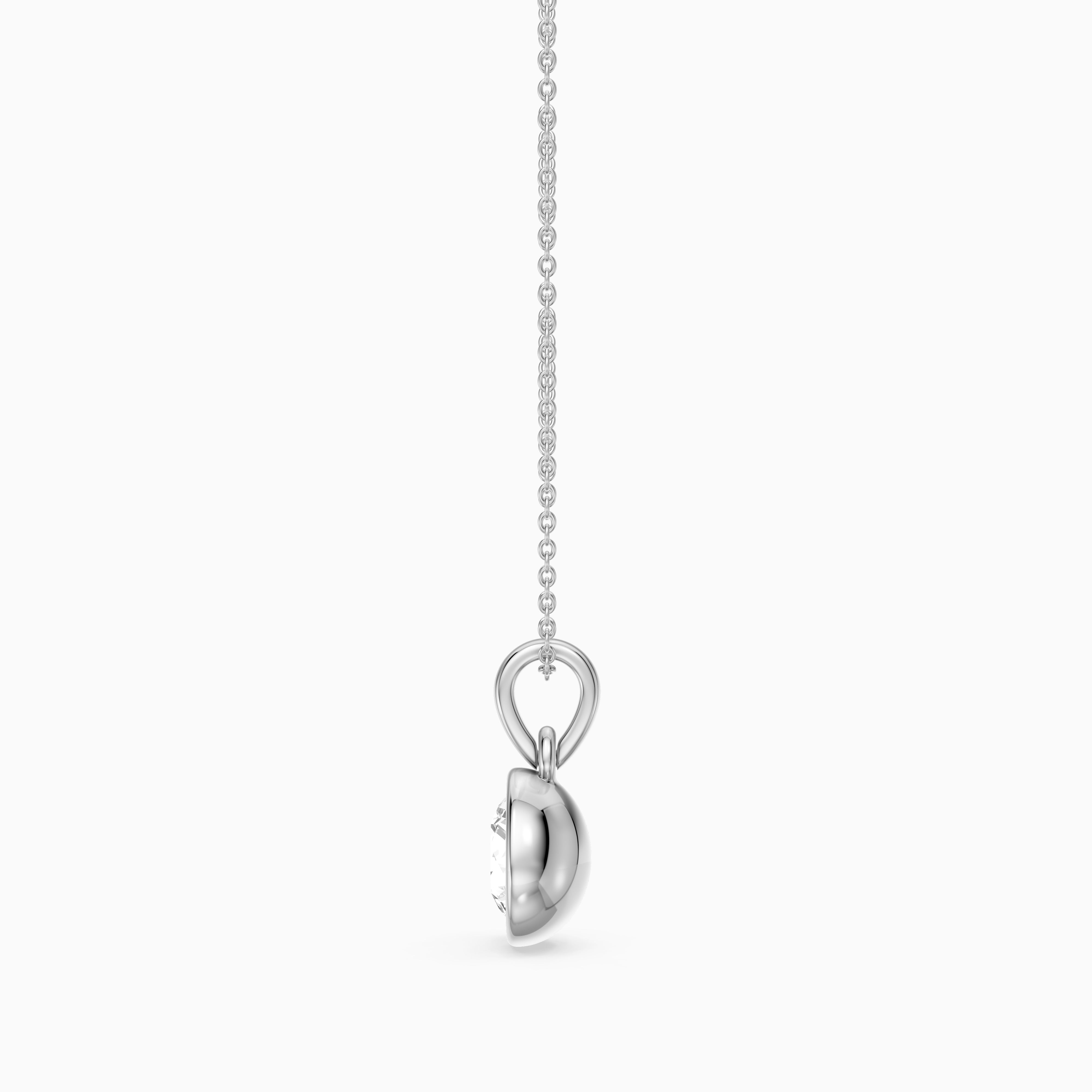 Zoe Solitaire Round Lab Grown Diamond Pendant