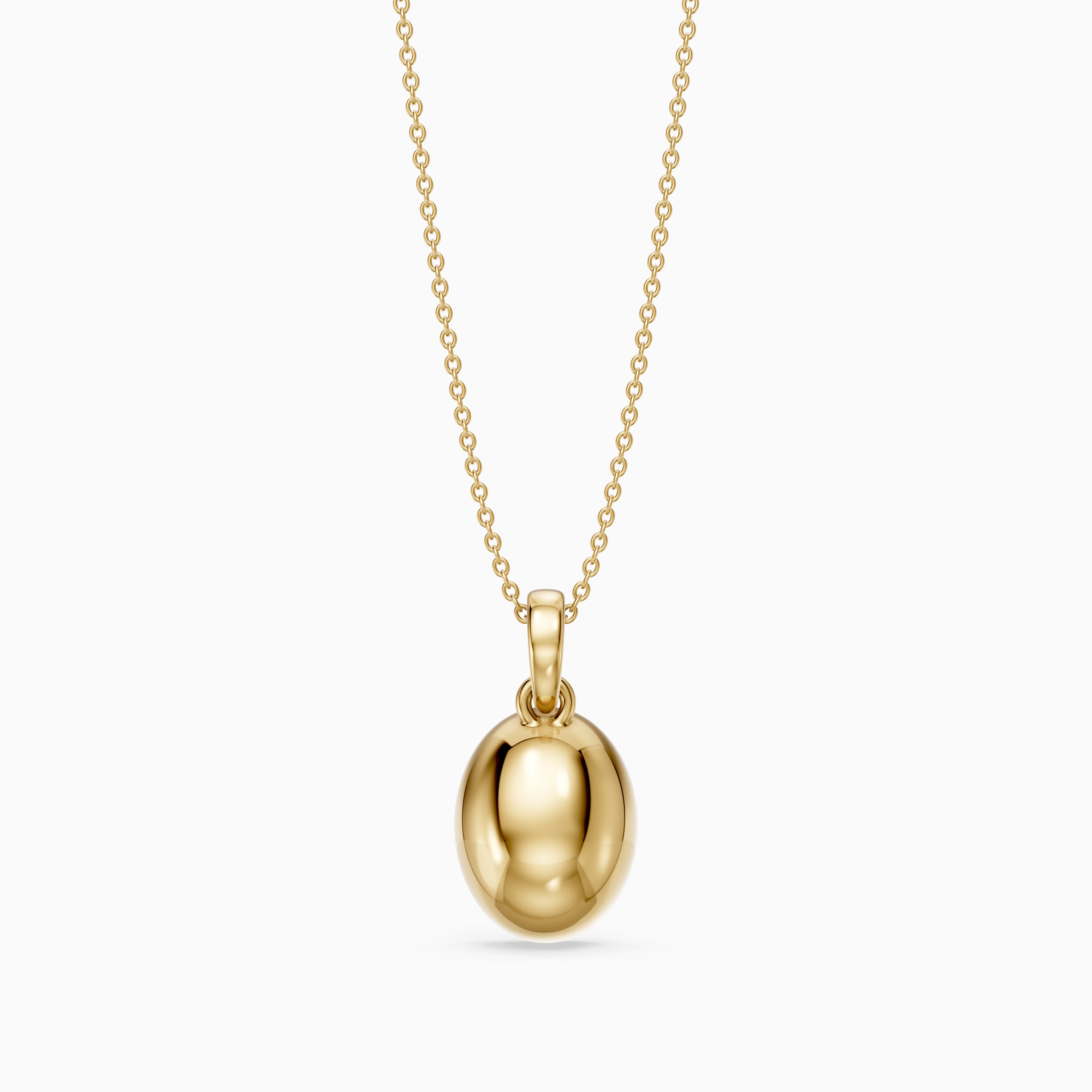 Agnese Oval Solitaire Lab Grown Diamond Pendant