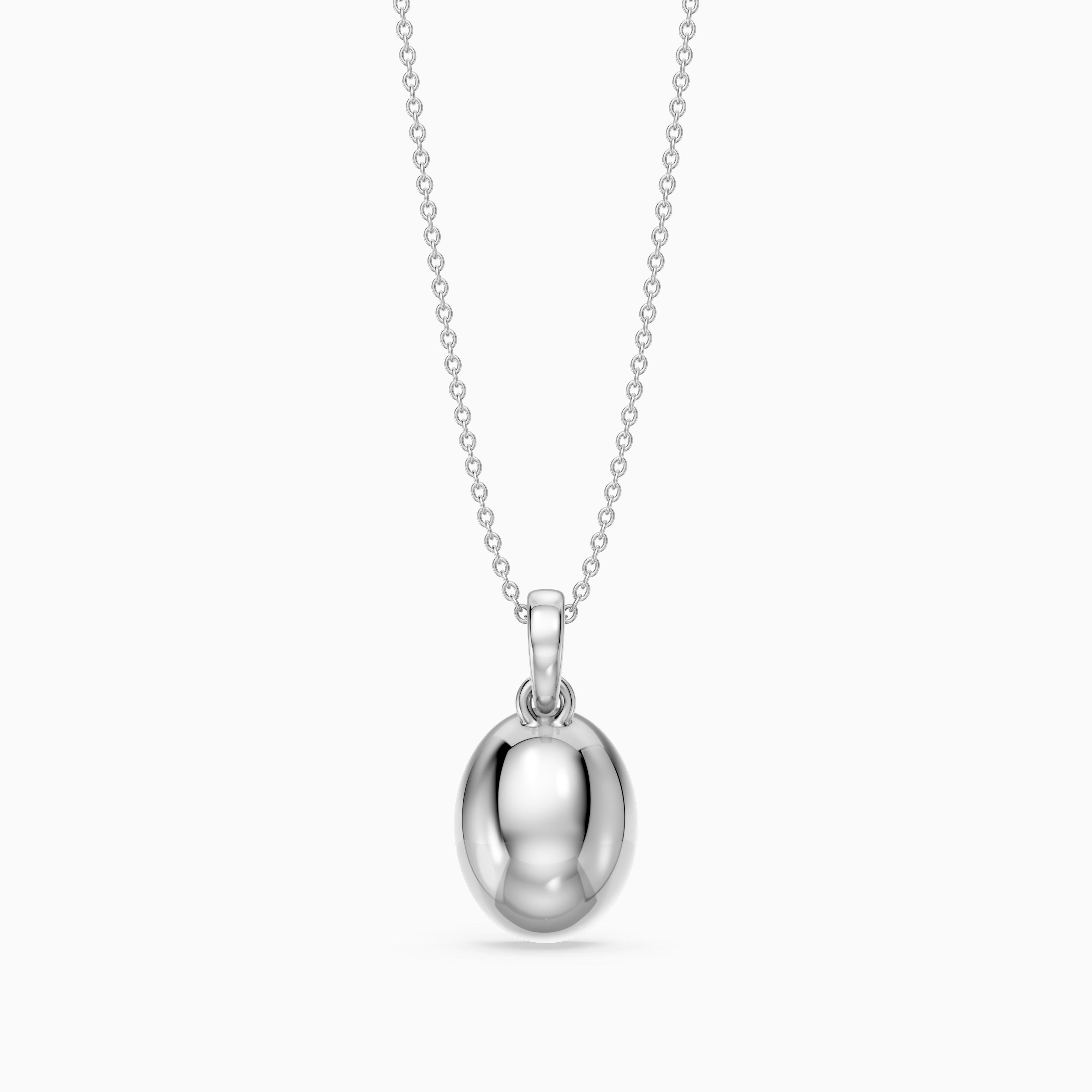 Agnese Oval Solitaire Lab Grown Diamond Pendant