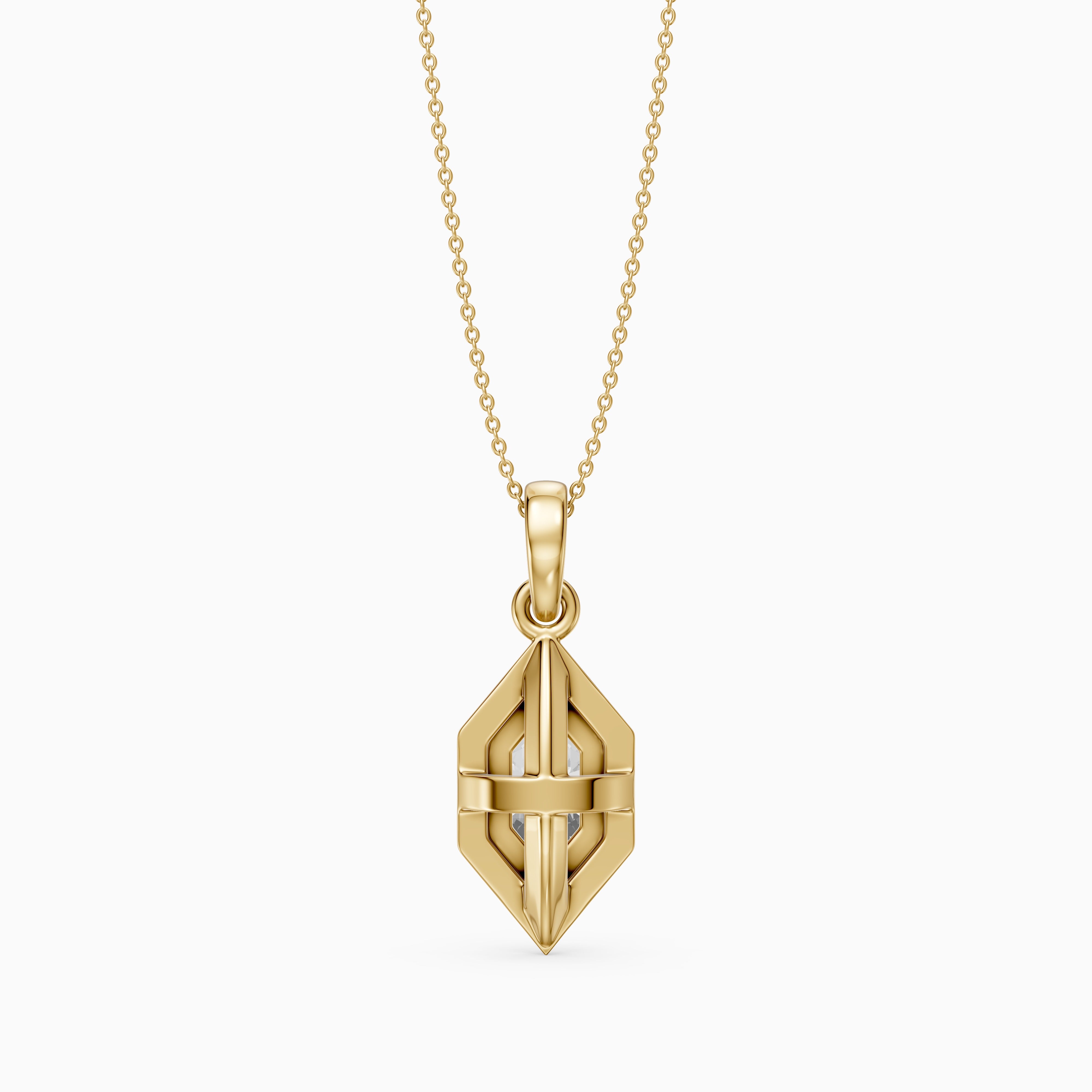 Eden Dutch Marquise Lab Grown Diamond Halo Pendant
