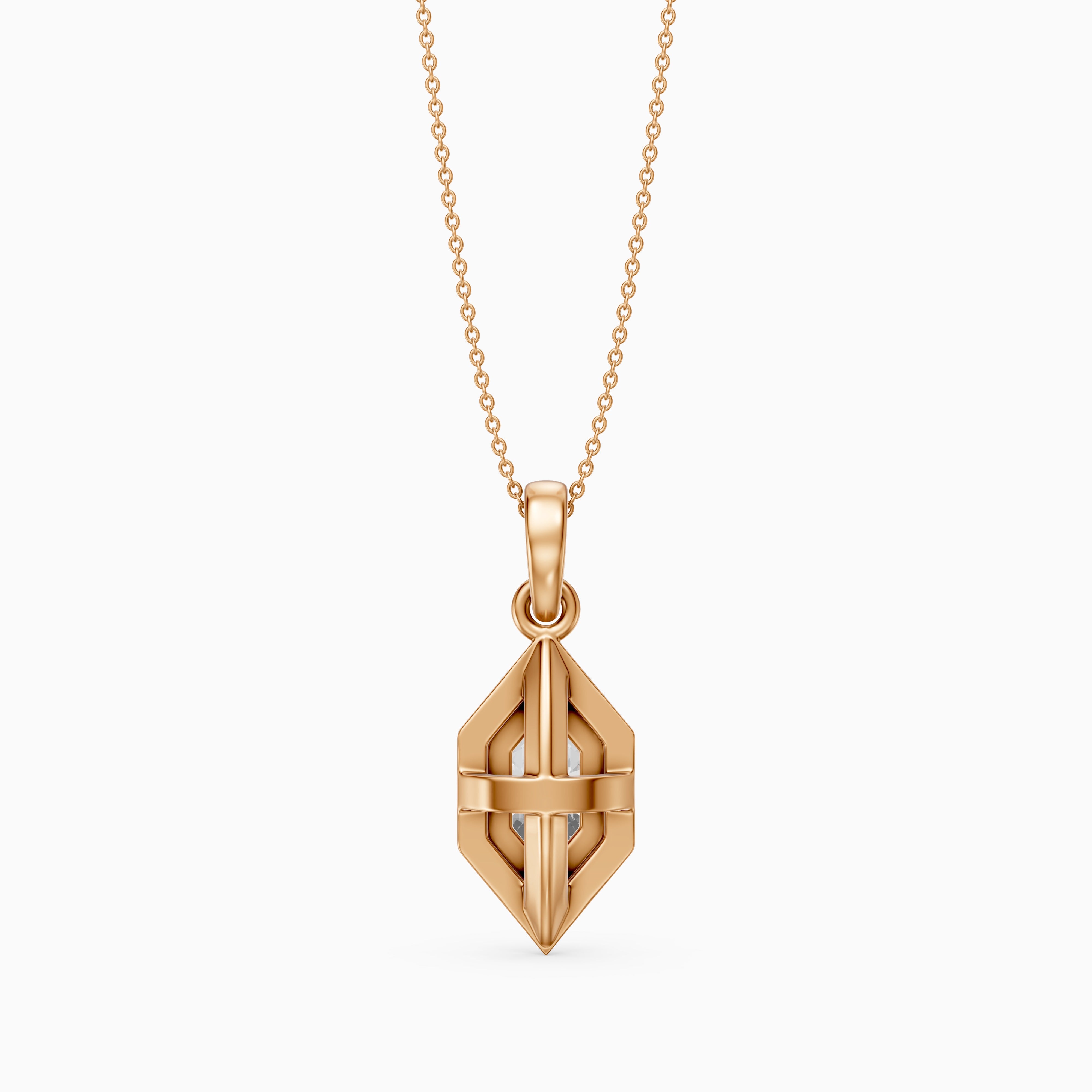 Eden Dutch Marquise Lab Grown Diamond Halo Pendant