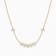 Amalia Round Lab Grown Diamond Station Necklace