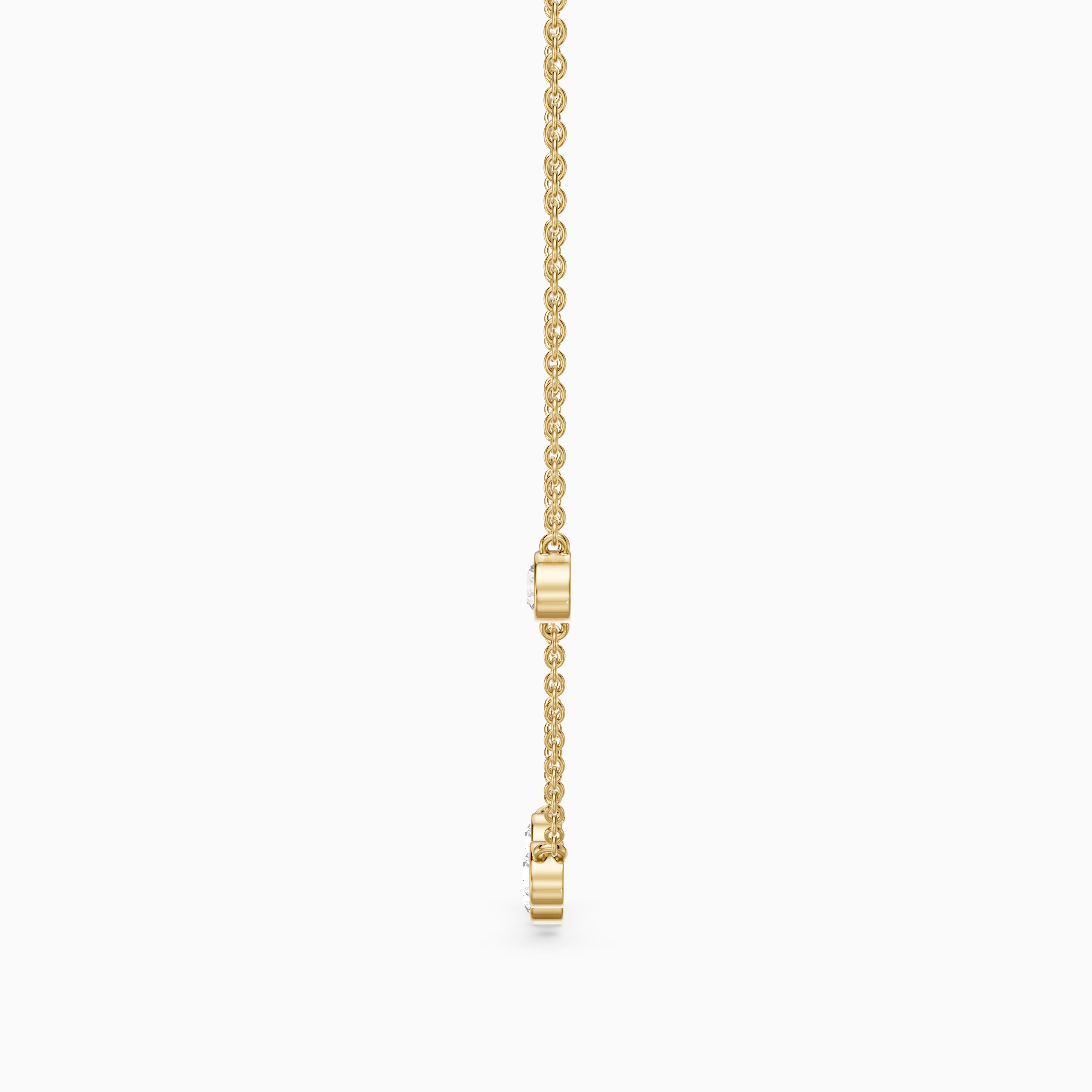 Amalia Round Lab Grown Diamond Station Necklace