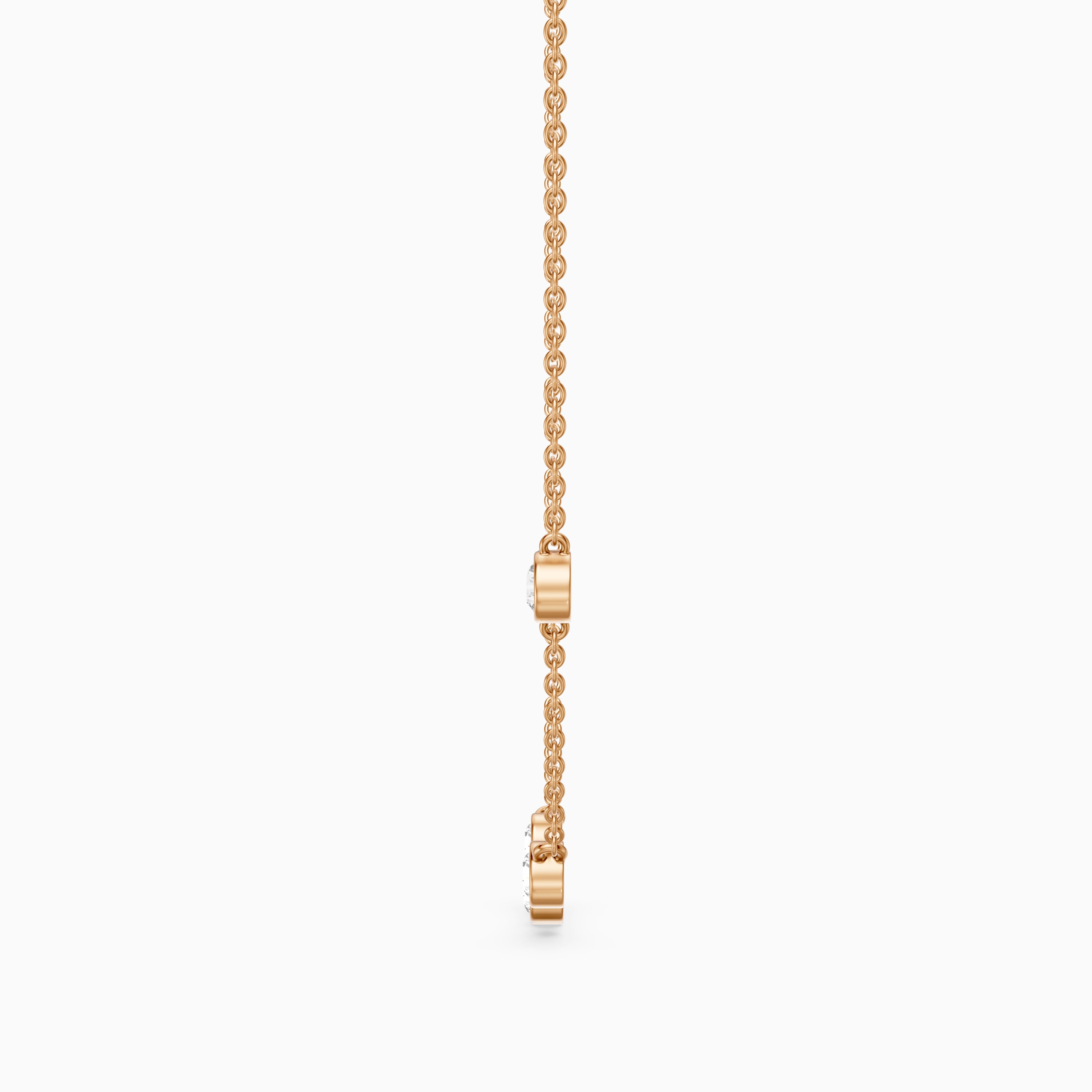 Amalia Round Lab Grown Diamond Station Necklace