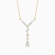 Elvie Multi Shape Lab Grown Diamond Drop Necklace
