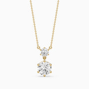 Bianca Round Lab Grown Diamond Drop Necklace