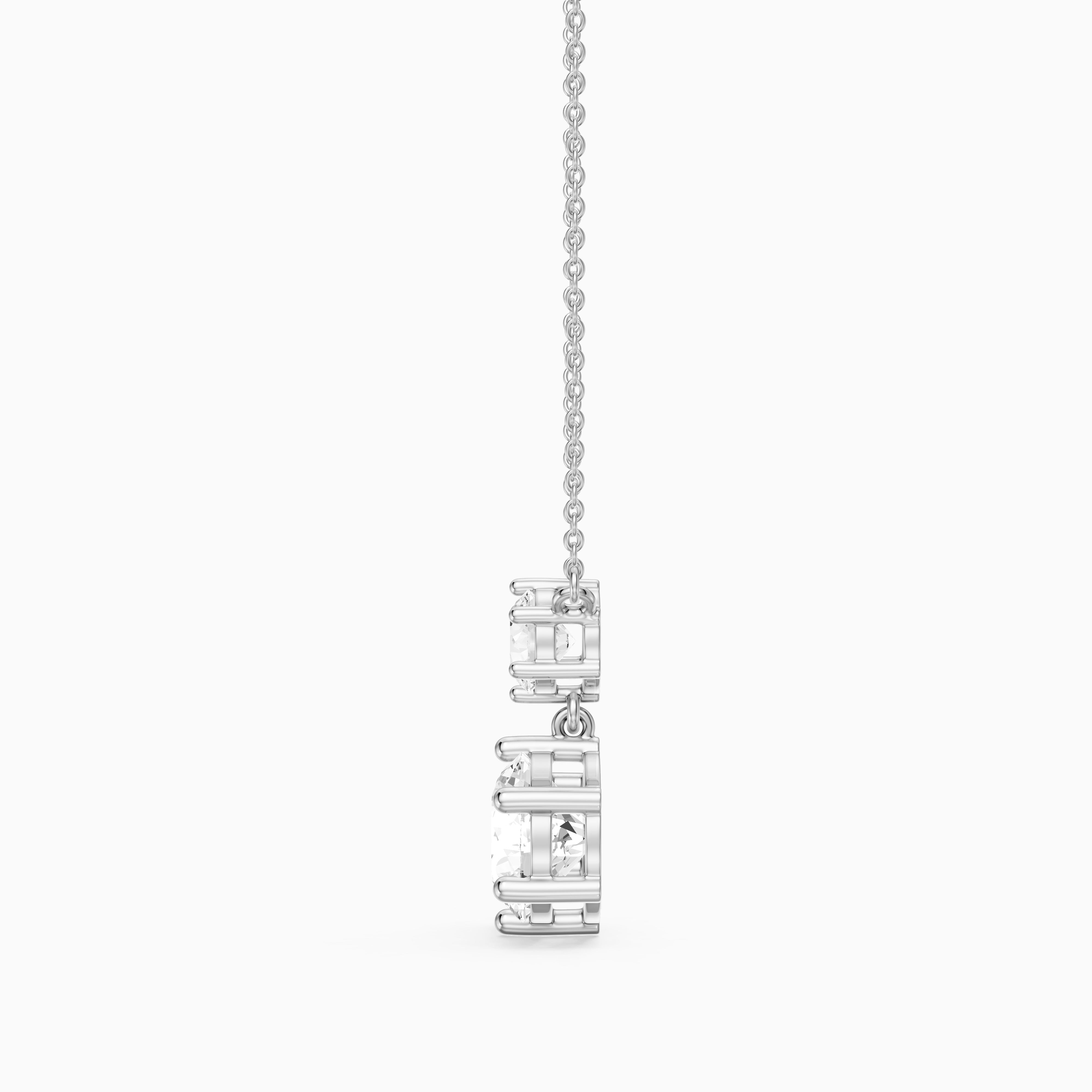 Bianca Round Lab Grown Diamond Drop Necklace