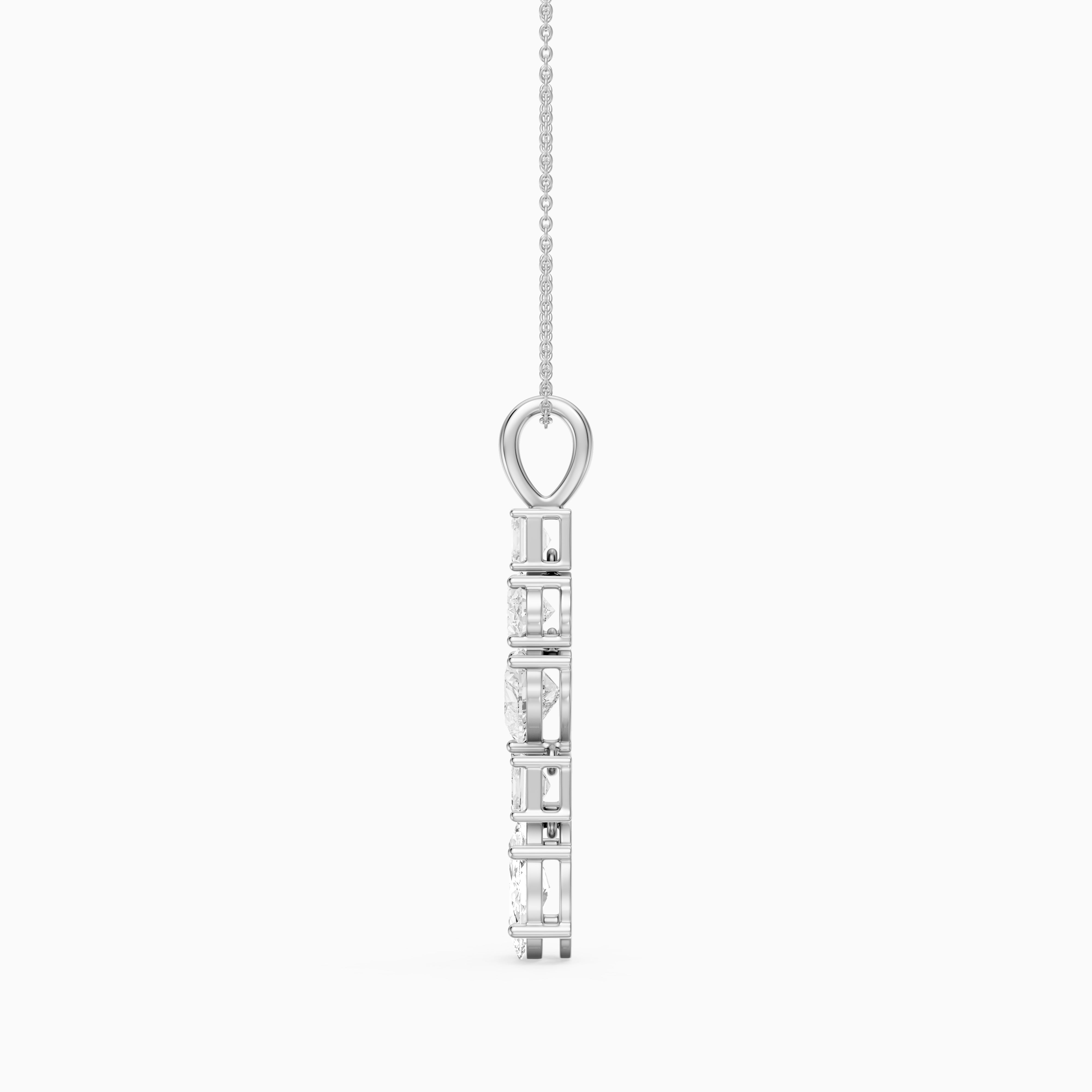 Clara Mixed Shape Lab Grown Diamond Drop Pendant