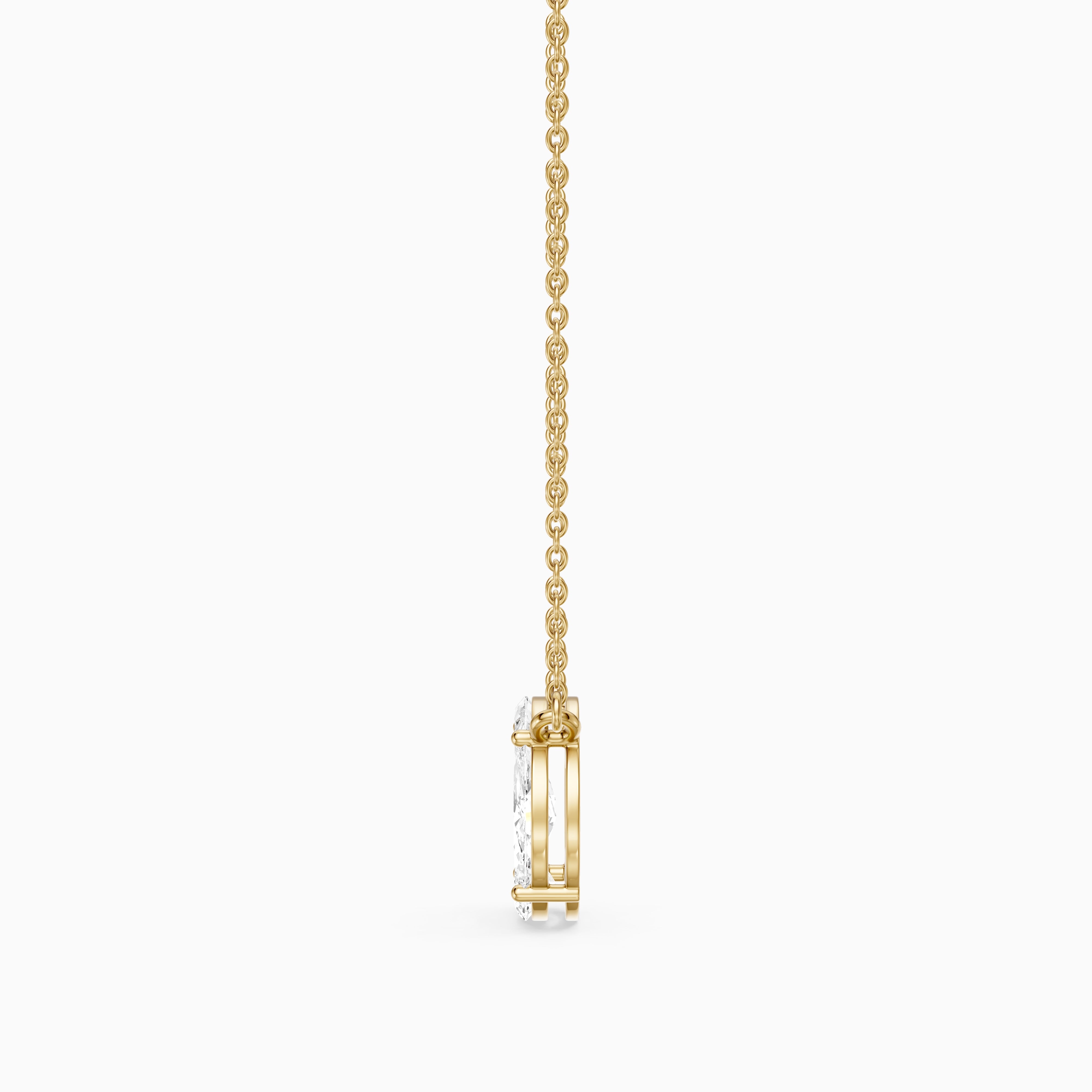 Alyssa Marquise Lab Grown Diamond Circle Pendant
