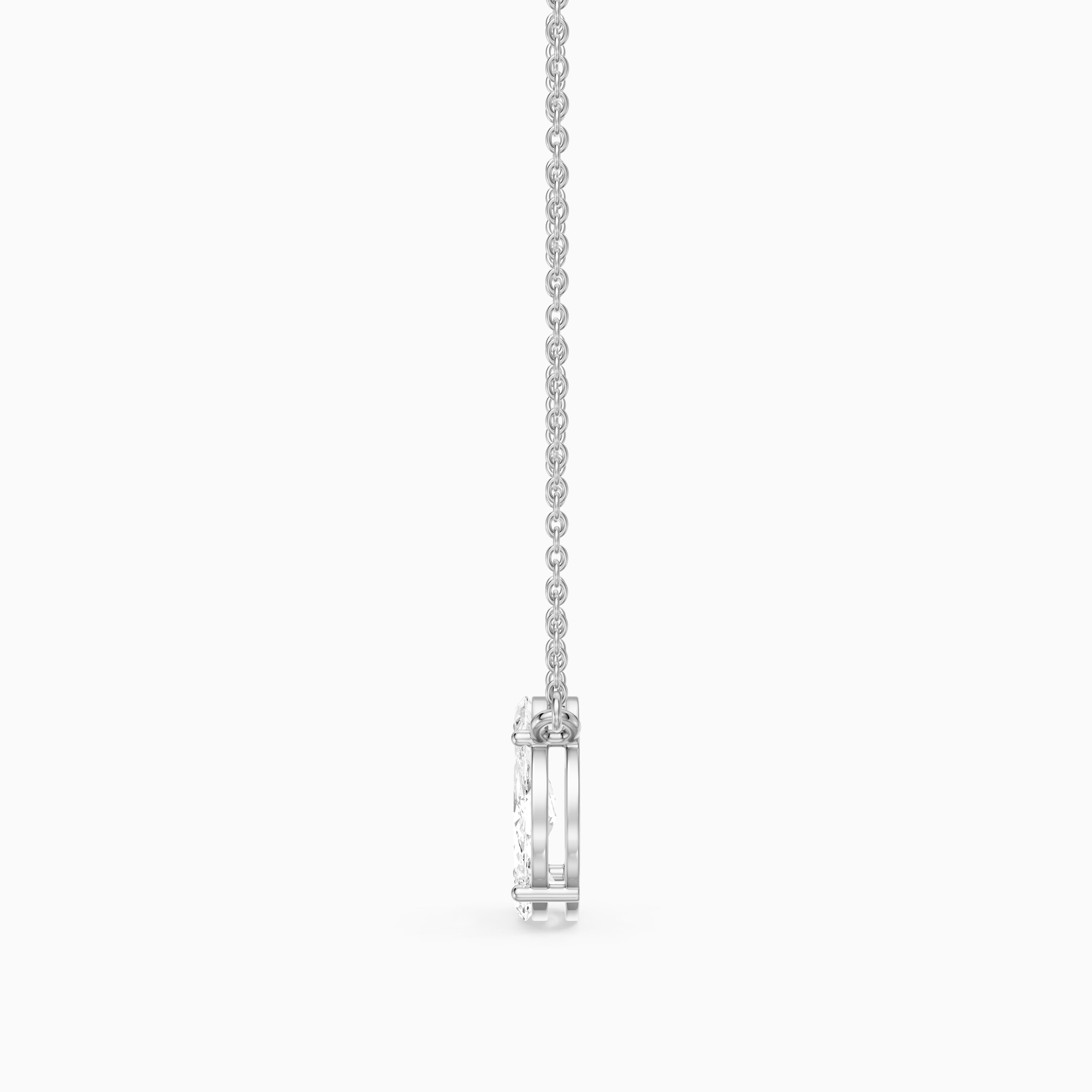 Alyssa Marquise Lab Grown Diamond Circle Pendant