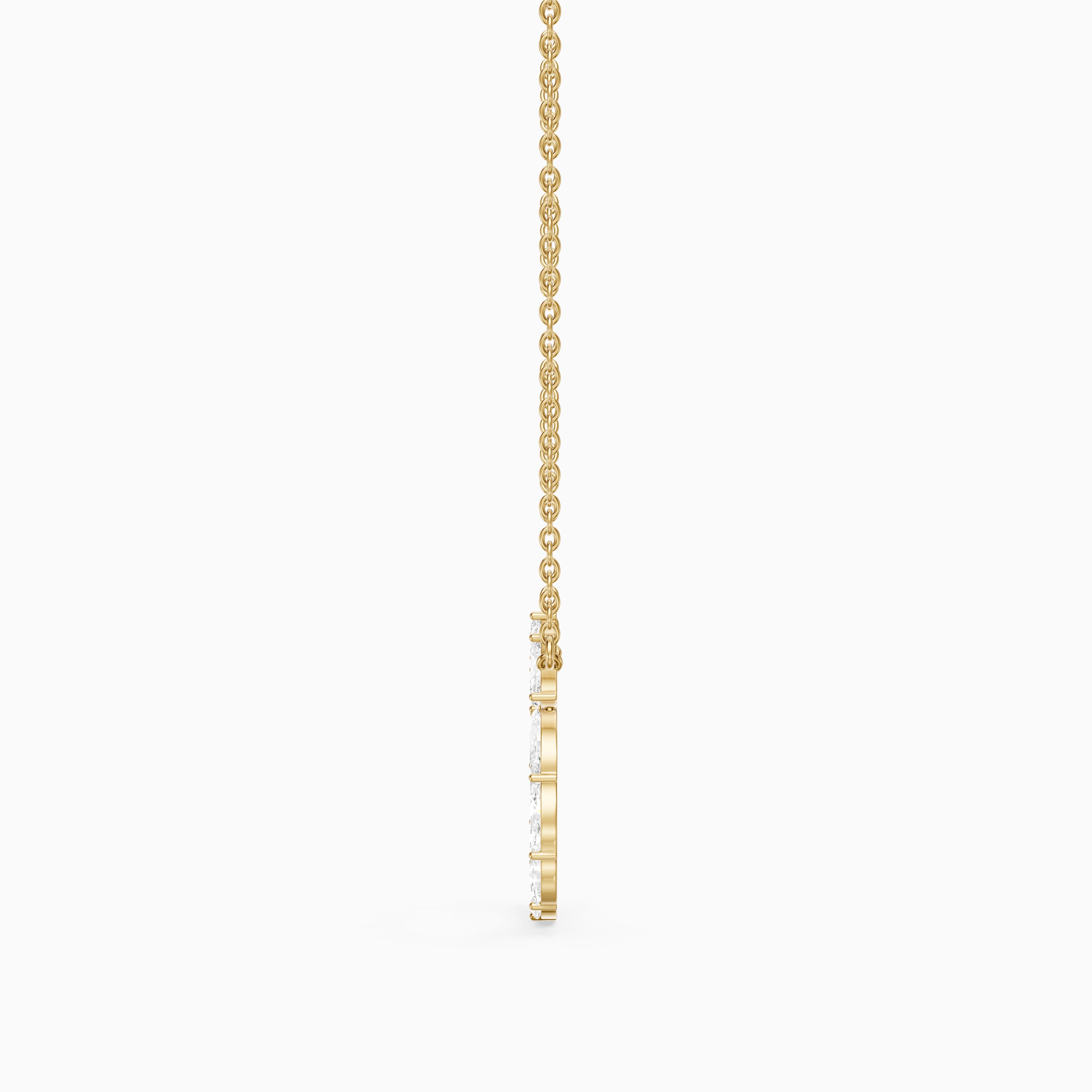 Edda Marquise Lab Grown Diamond Wreath Necklace