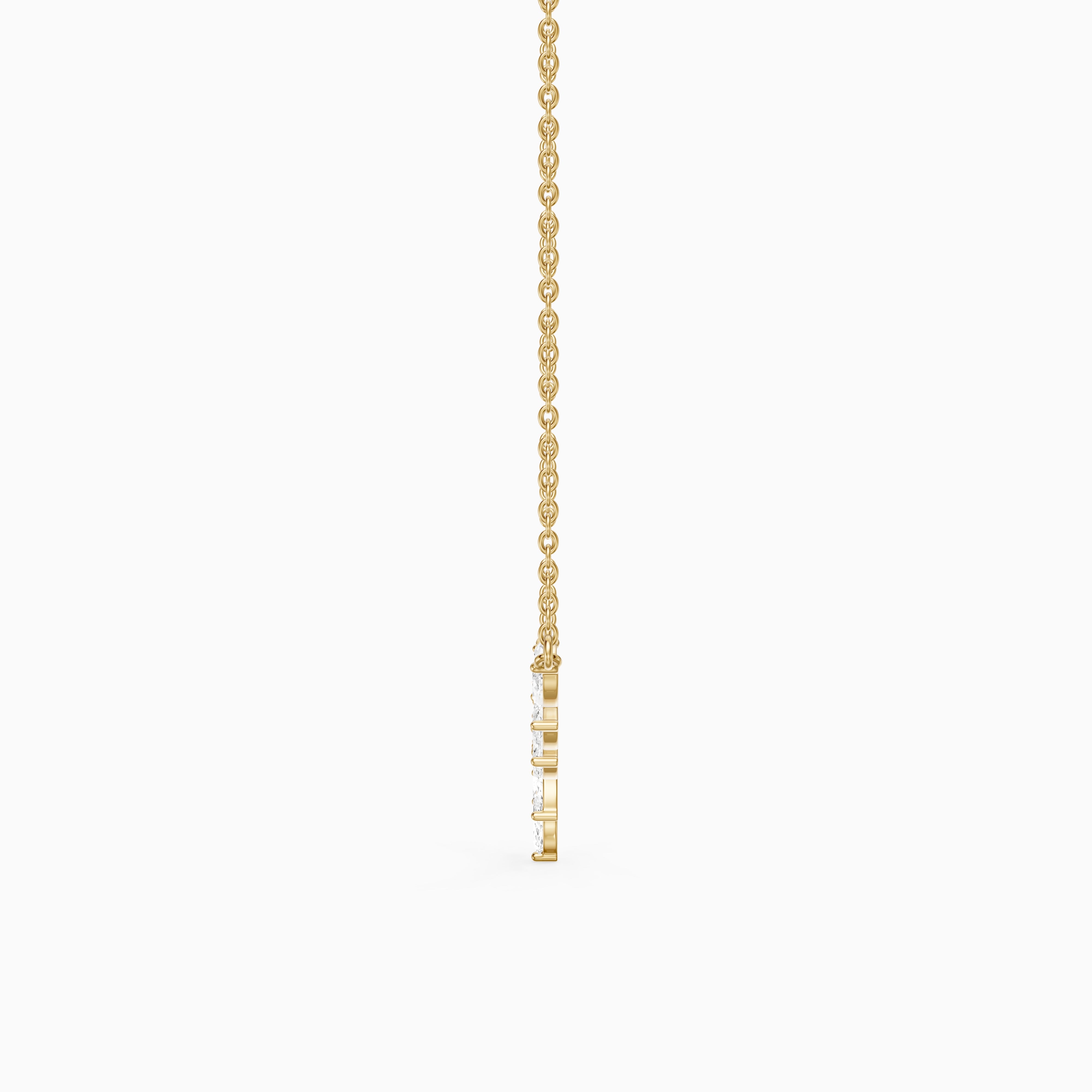 Felicia Marquise Lab Grown Diamond Chevron Necklace