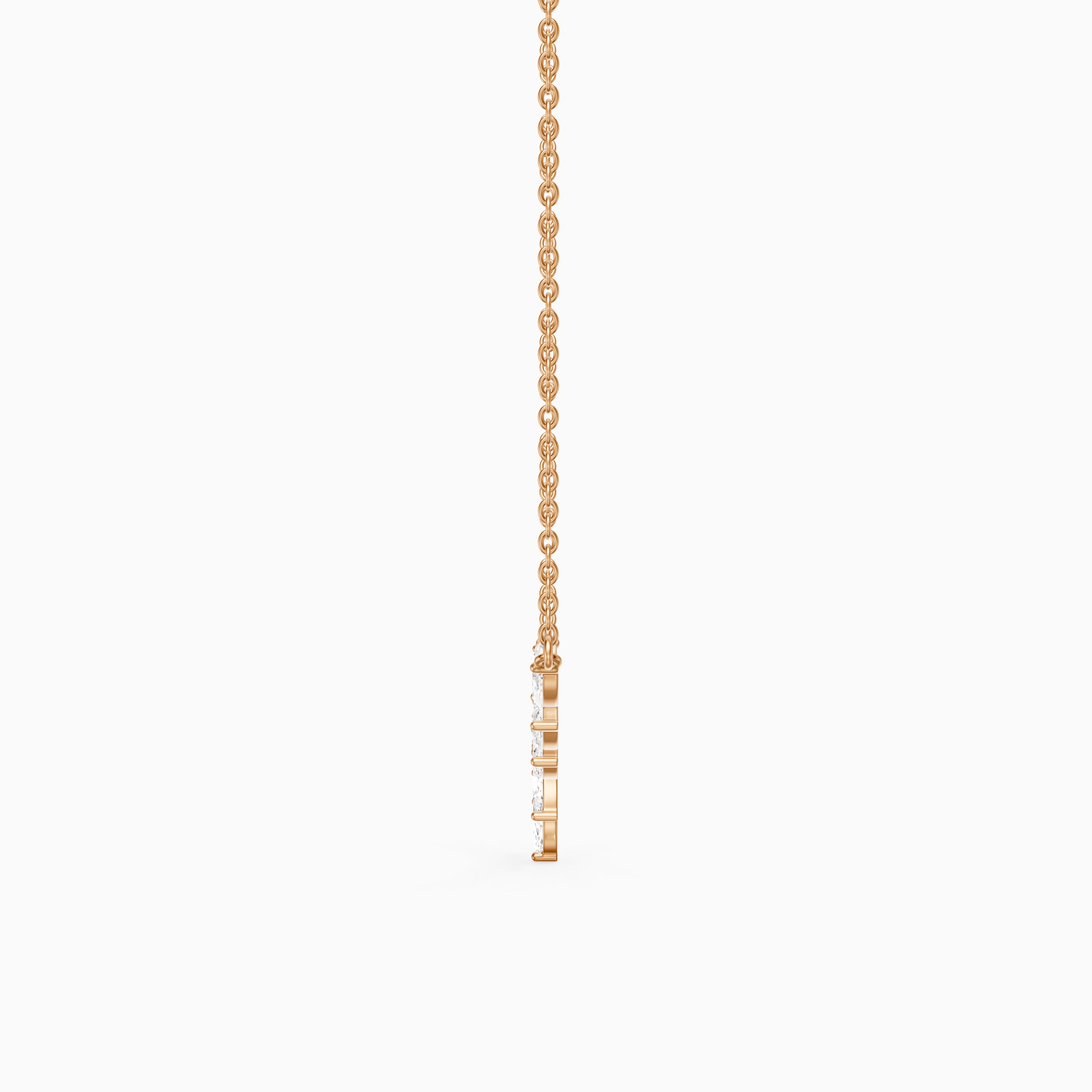 Felicia Marquise Lab Grown Diamond Chevron Necklace