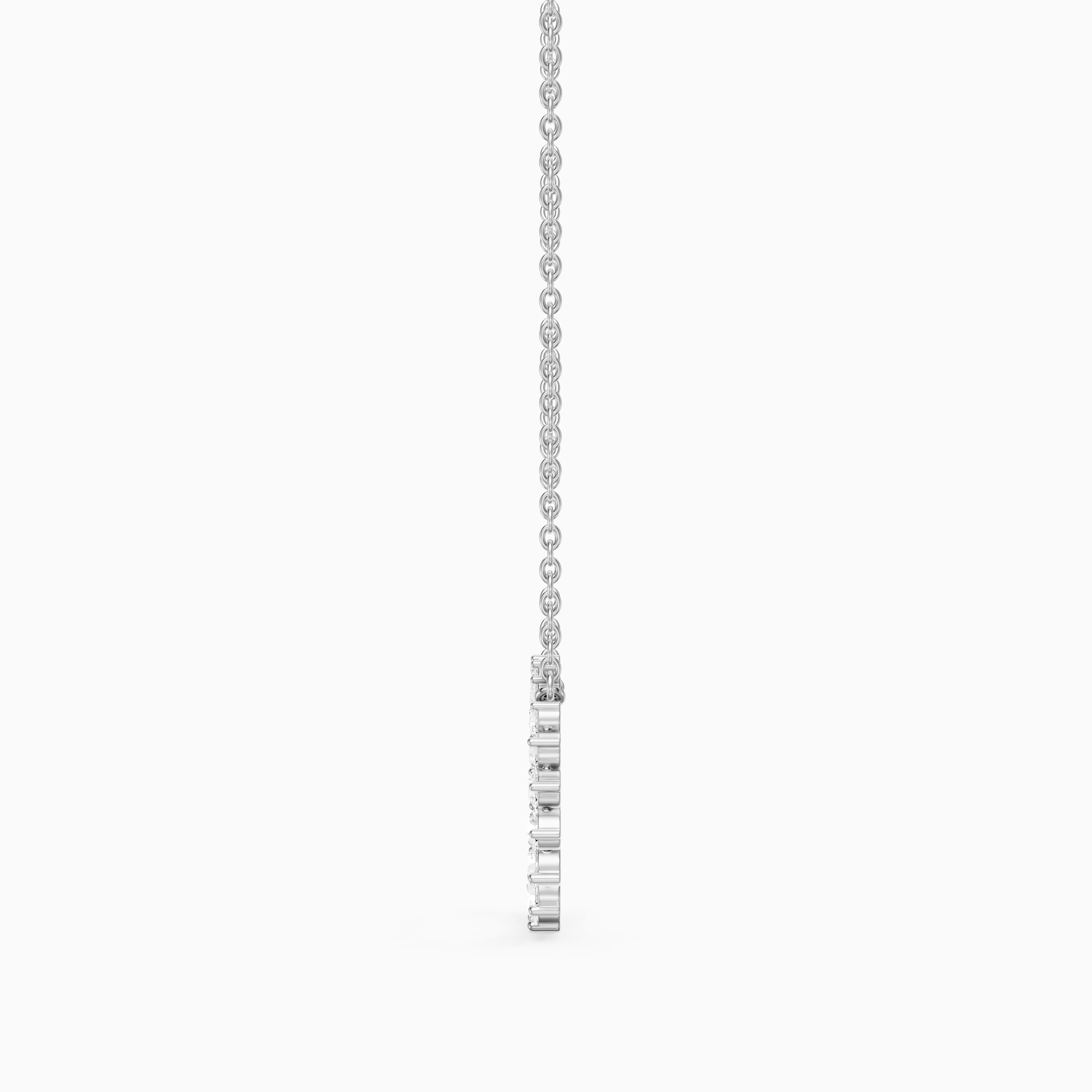 Dolcie Graduated Round Lab Grown Diamond Circle Pendant