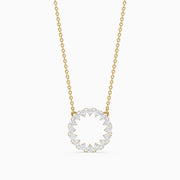 Iqra Heart Shape Lab Grown Diamond Circle Pendant