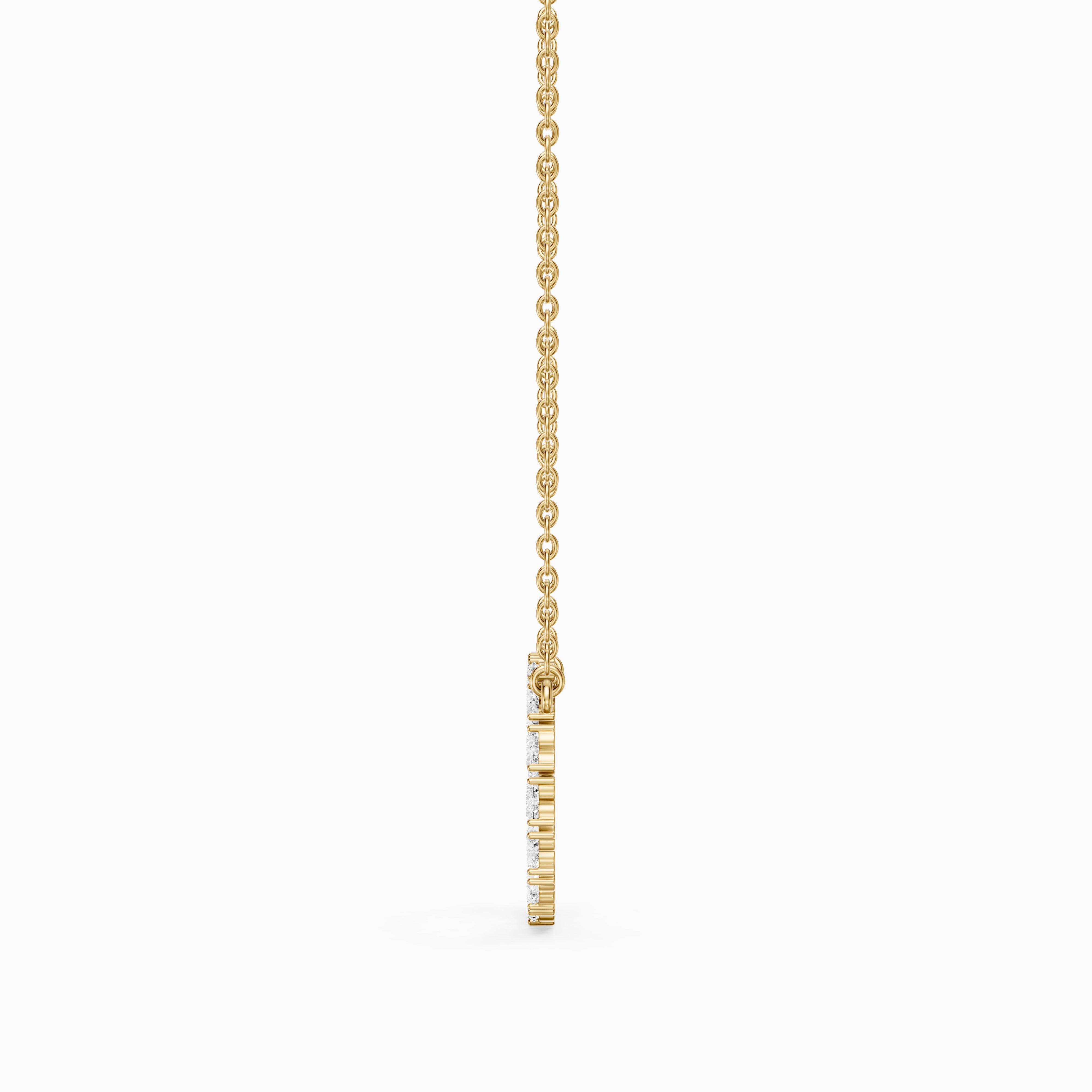 Iqra Heart Shape Lab Grown Diamond Circle Pendant