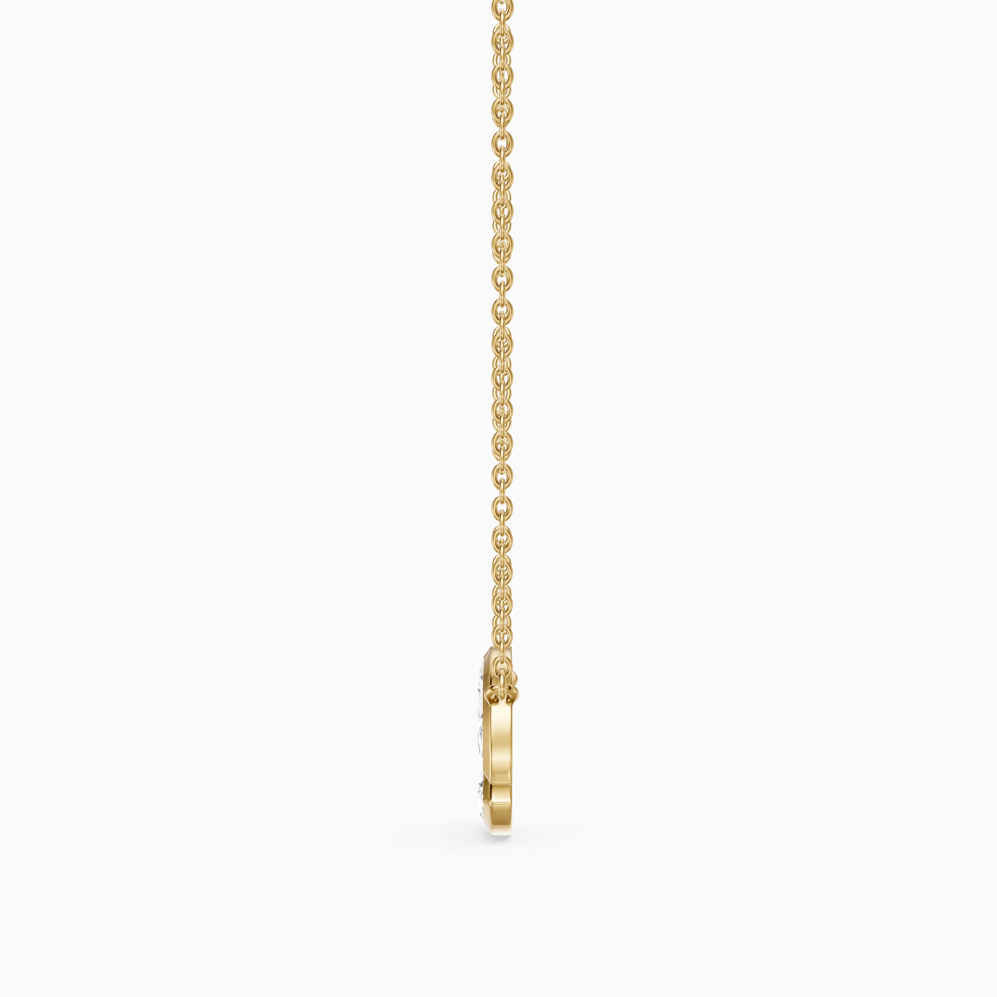 Georgia Bezel Set Marquise Lab Grown Diamond Cluster Necklace