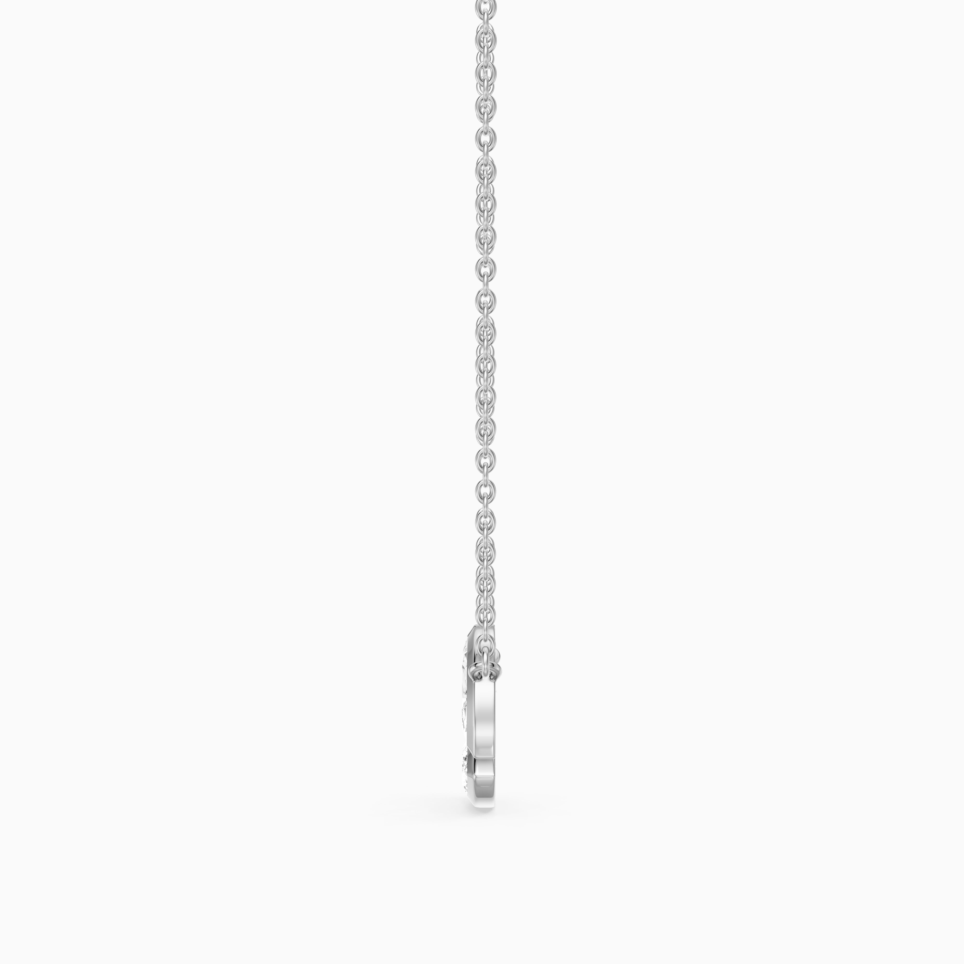 Georgia Bezel Set Marquise Lab Grown Diamond Cluster Necklace