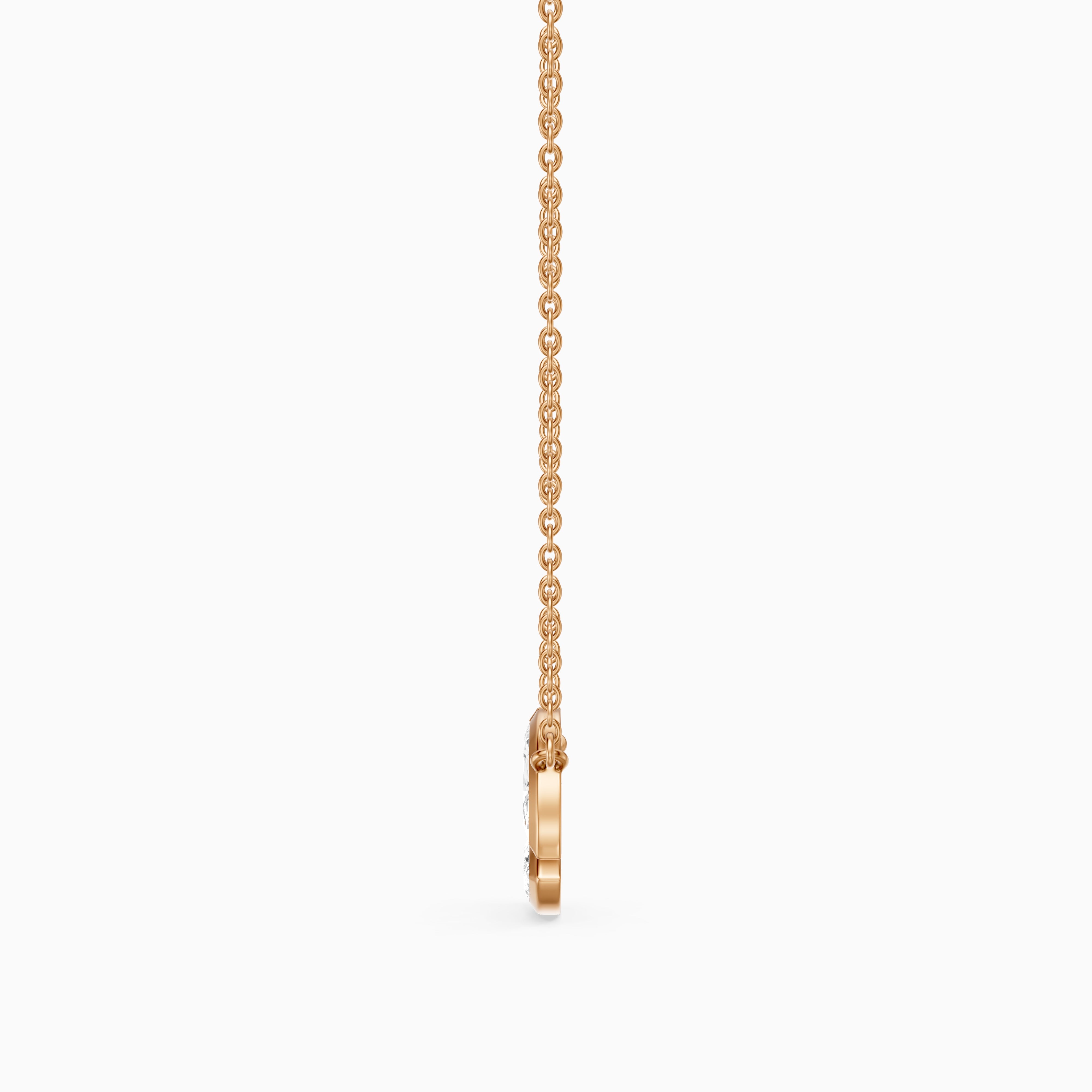 Georgia Bezel Set Marquise Lab Grown Diamond Cluster Necklace