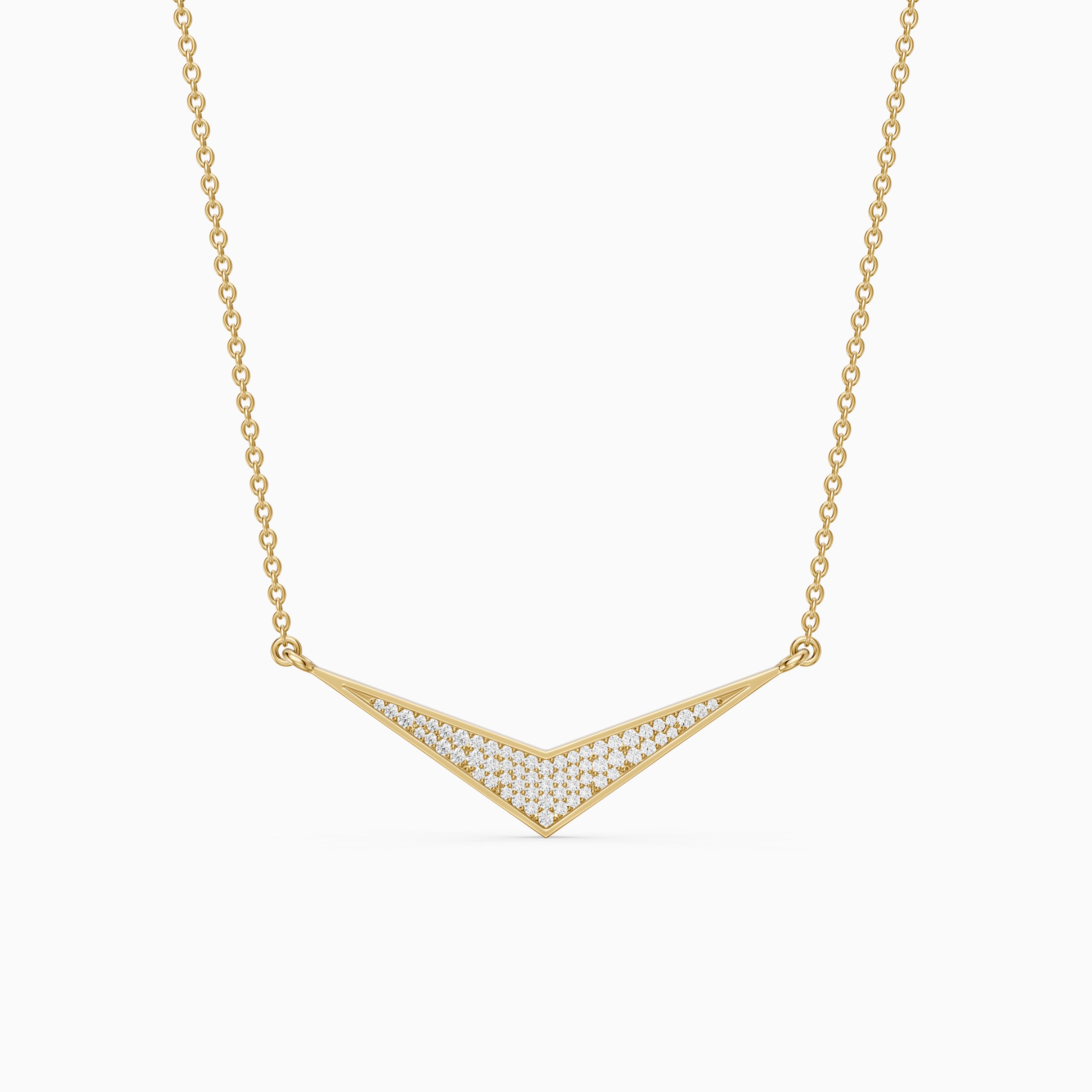 Klara V Shape Lab Grown Diamond Necklace