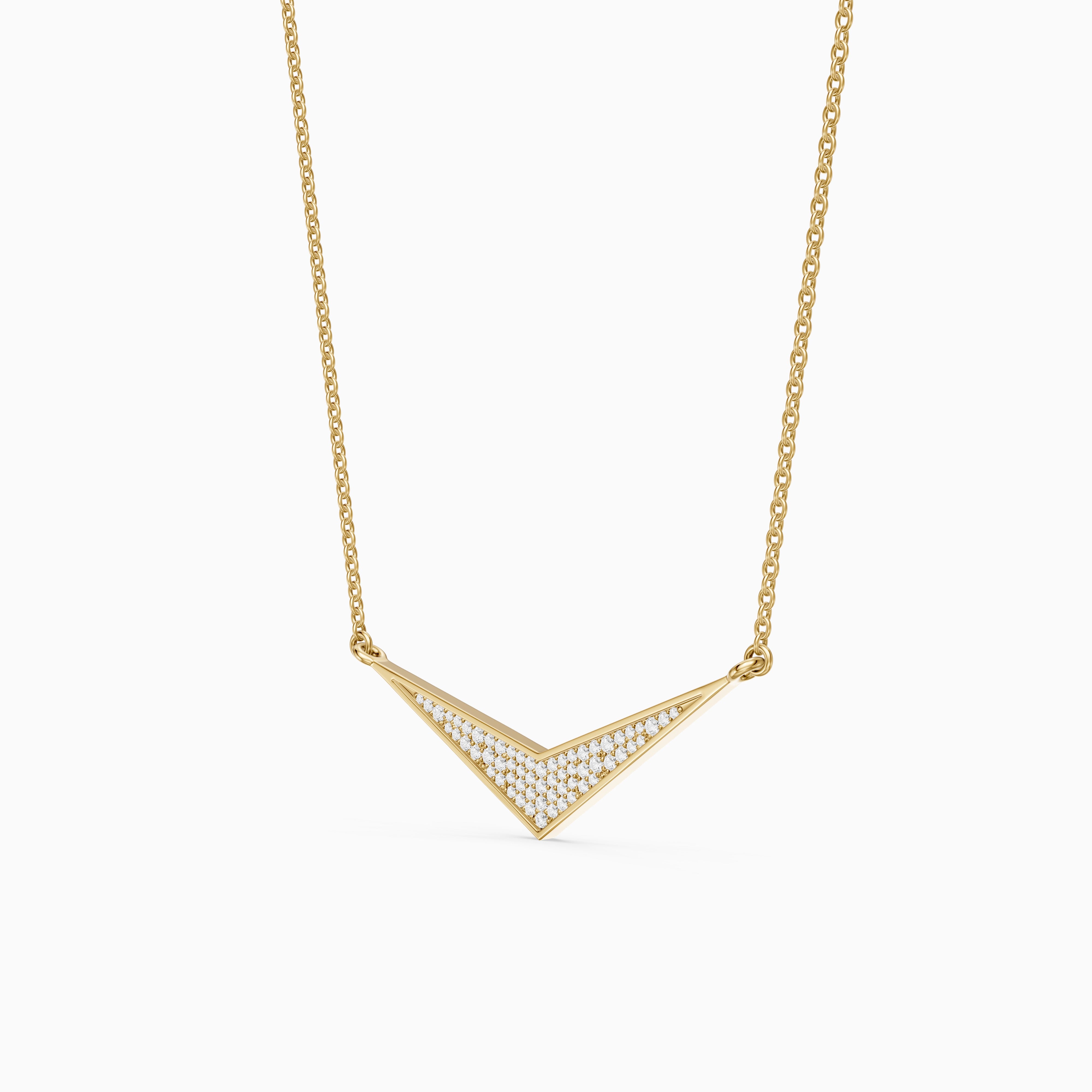 Klara V Shape Lab Grown Diamond Necklace