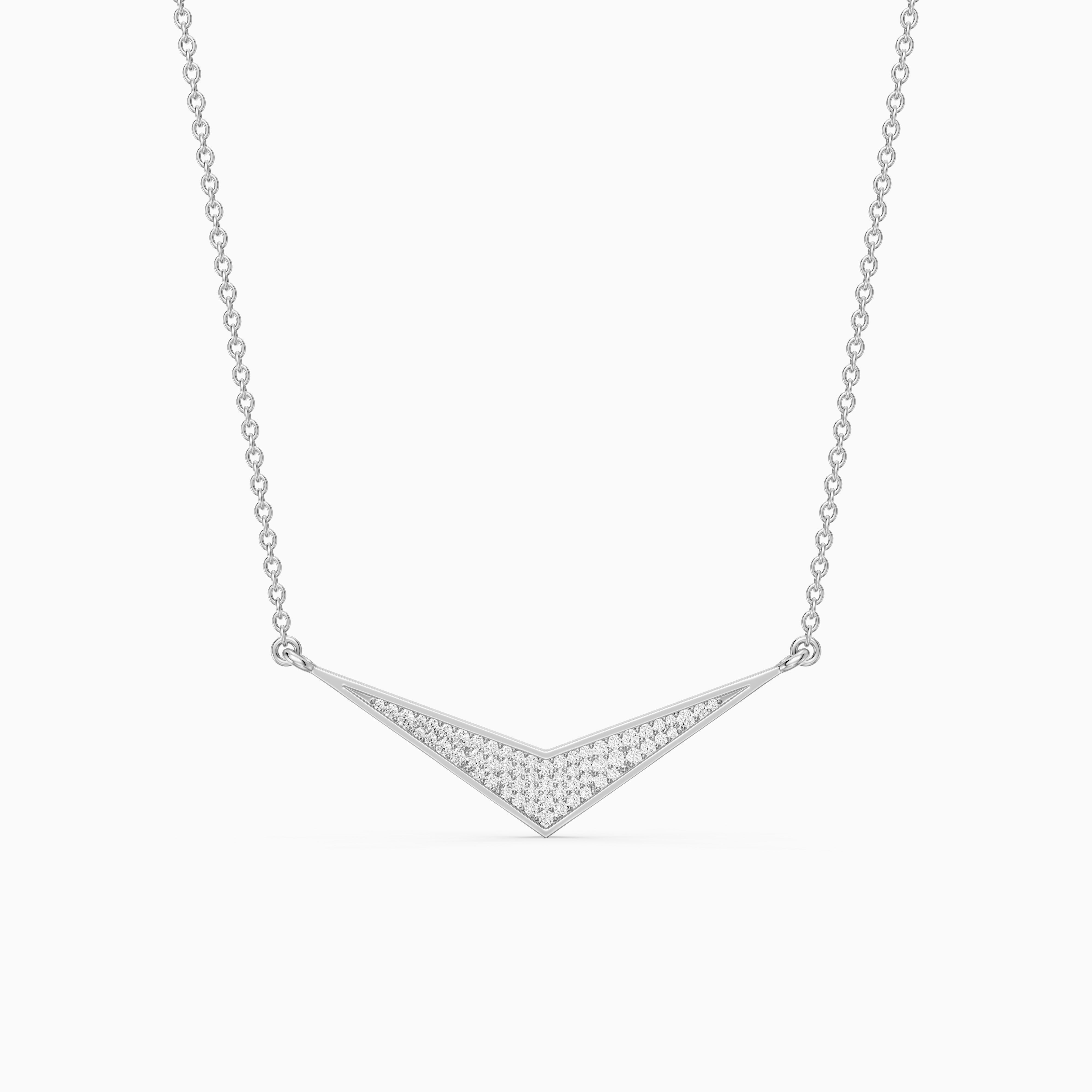 Klara V Shape Lab Grown Diamond Necklace