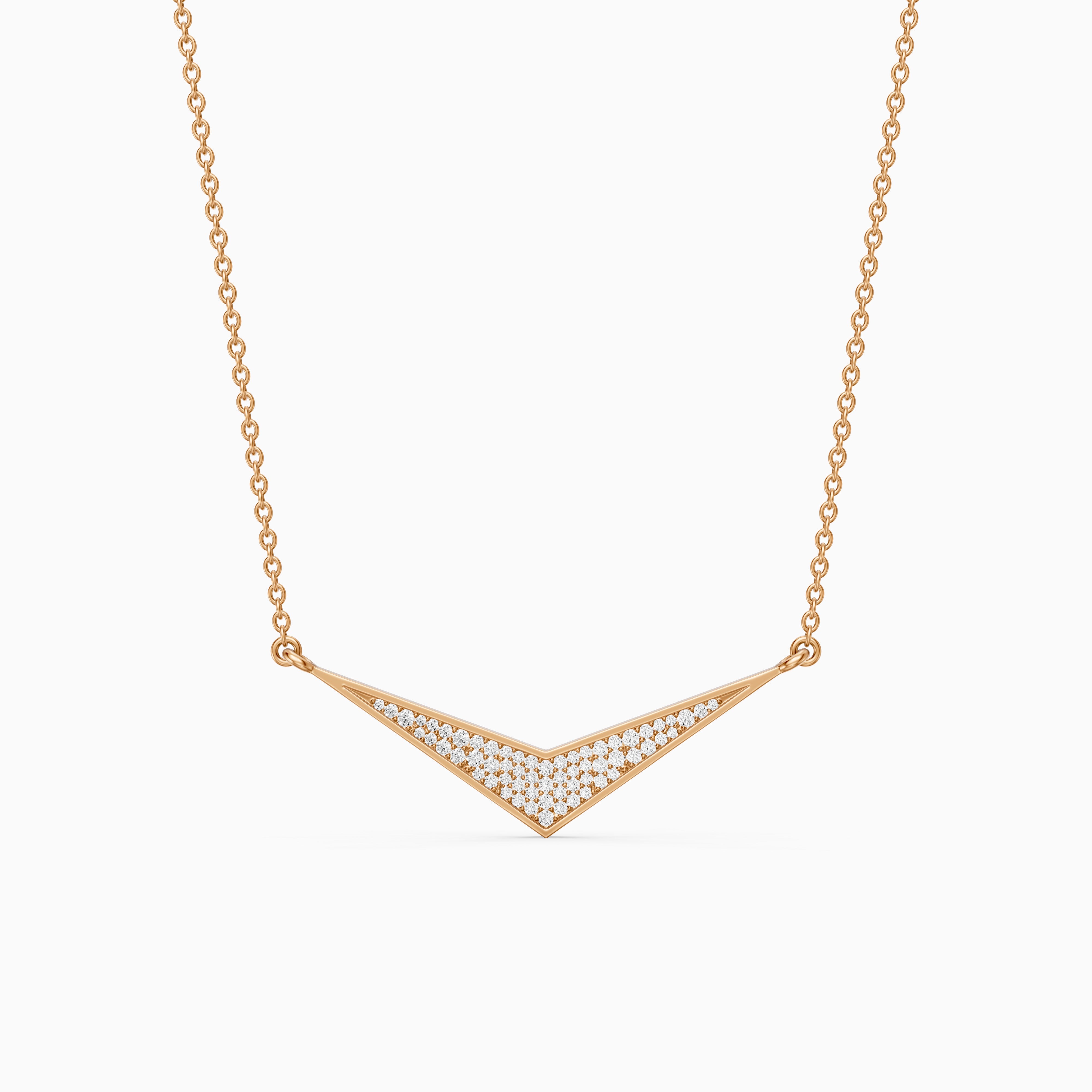 Klara V Shape Lab Grown Diamond Necklace