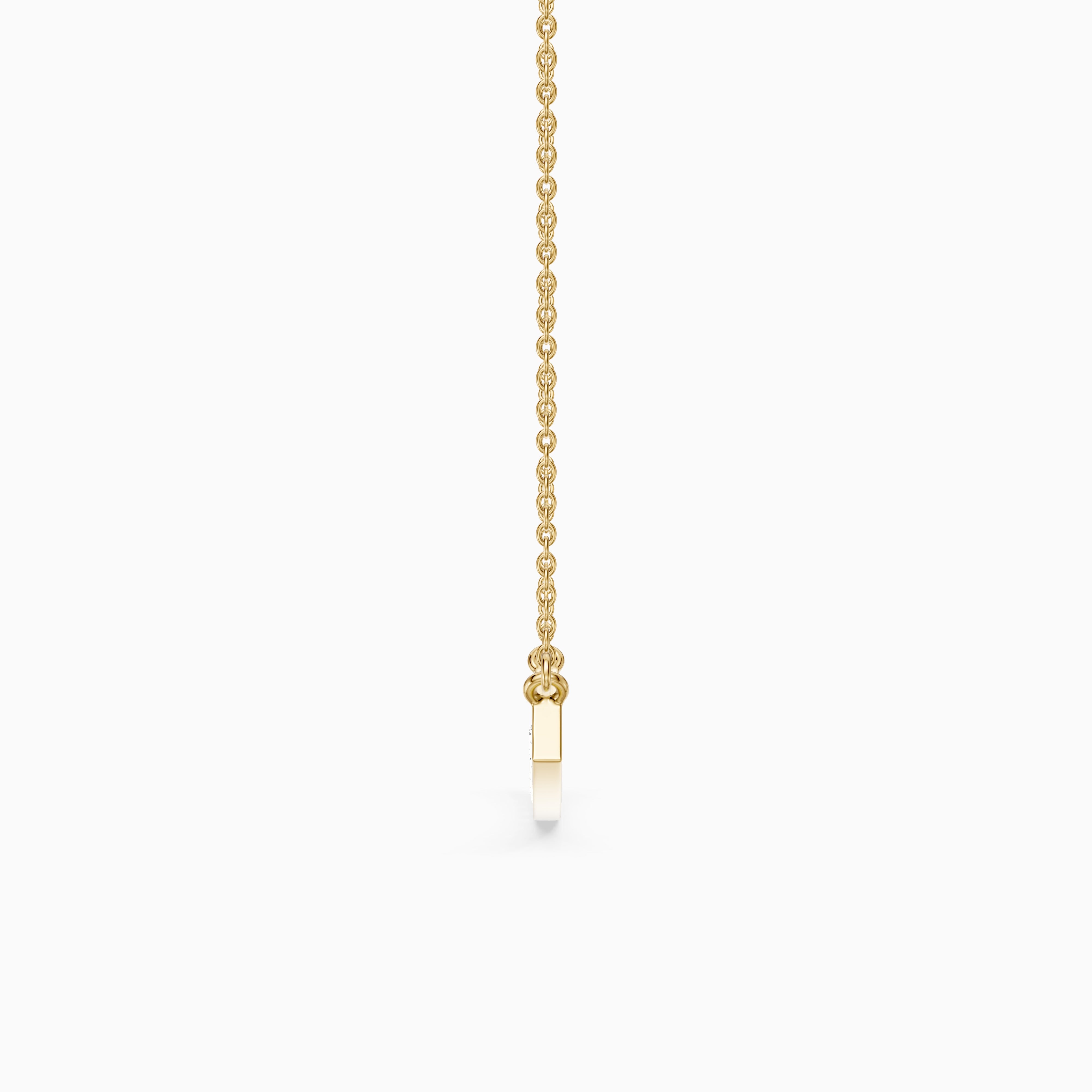 Lara Curved Bar Lab Grown Diamond Necklace
