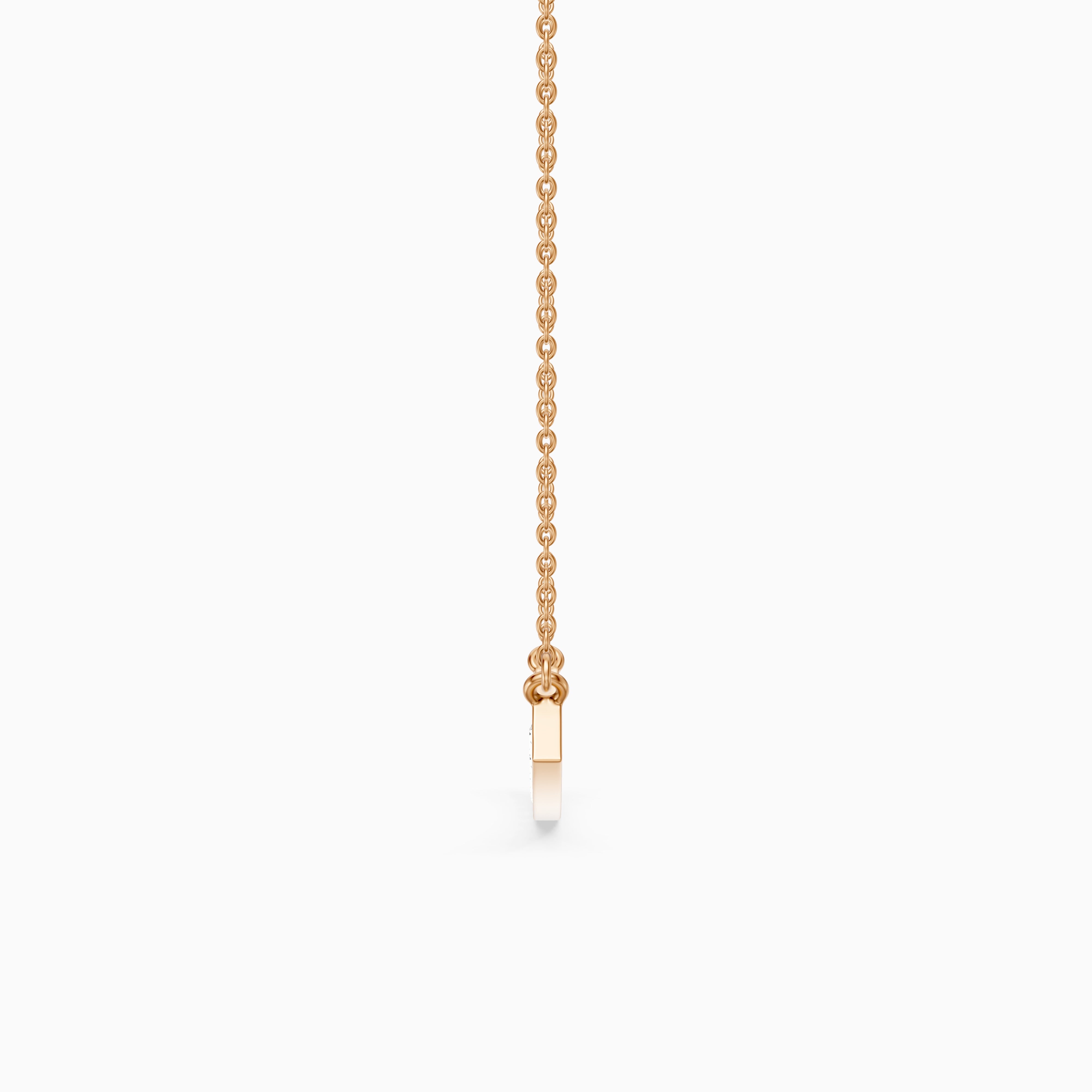 Lara Curved Bar Lab Grown Diamond Necklace