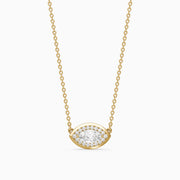 Lavinia Marquise Lab Grown Diamond Evil Eye Necklace