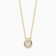 Lydia Pear Shape Lab Grown Diamond Halo Pendant