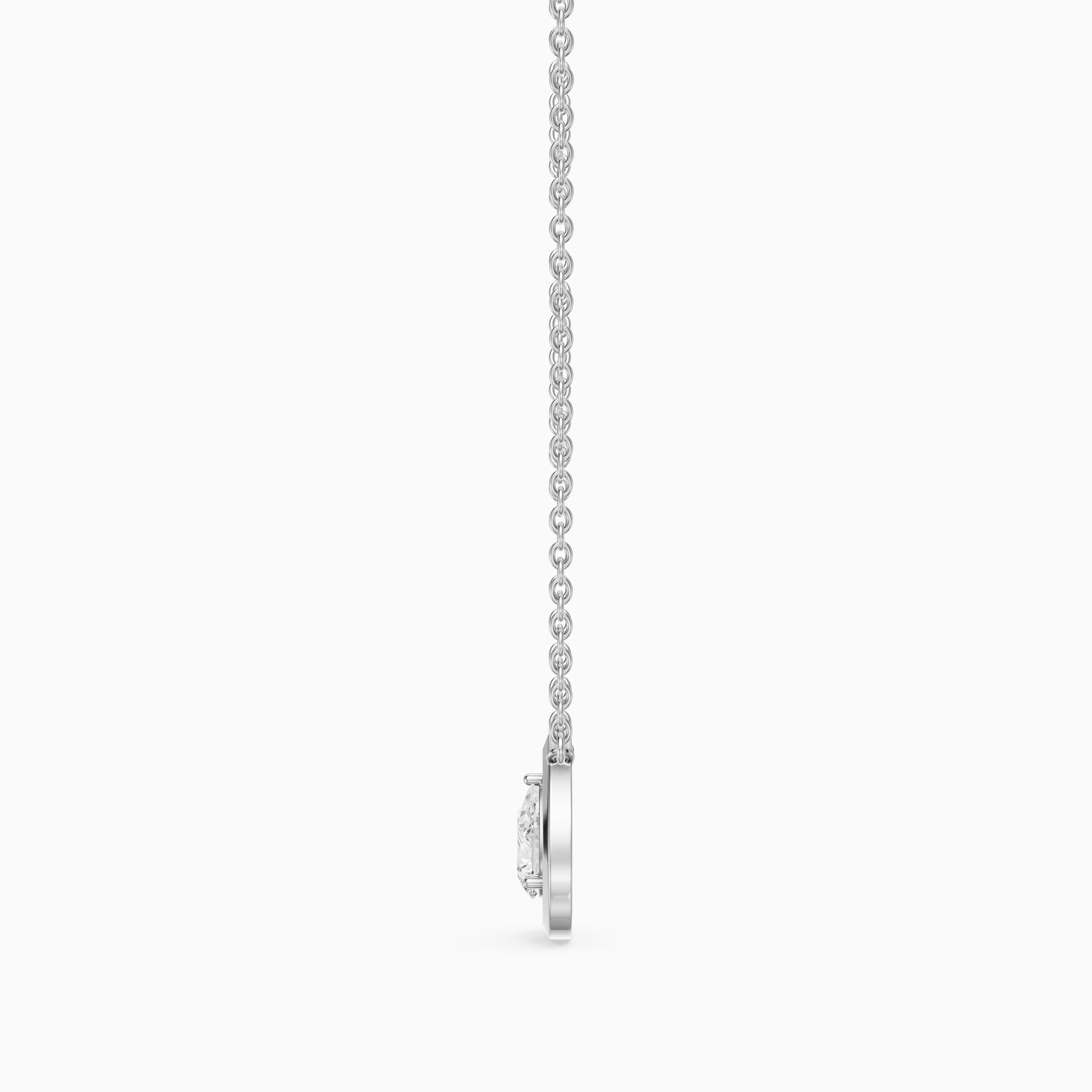 Lydia Pear Shape Lab Grown Diamond Halo Pendant