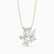 Marina Multi Shape Lab Grown Diamond Five stone Cluster Pendant