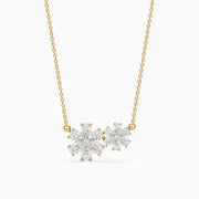 Viola Pear Lab Grown Diamond Floral Necklace