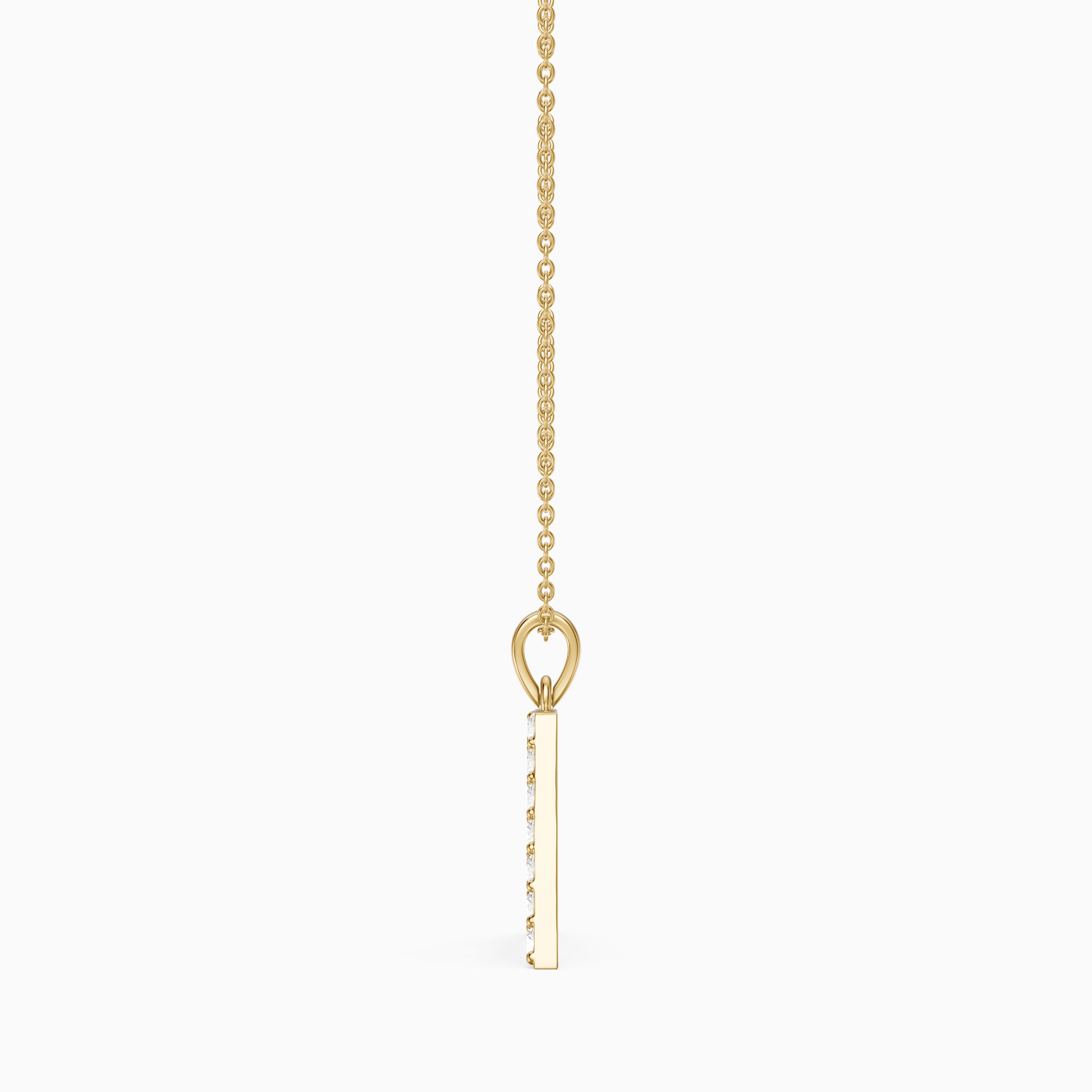 Addison Lab Grown Diamond A Initial Pendant Necklace