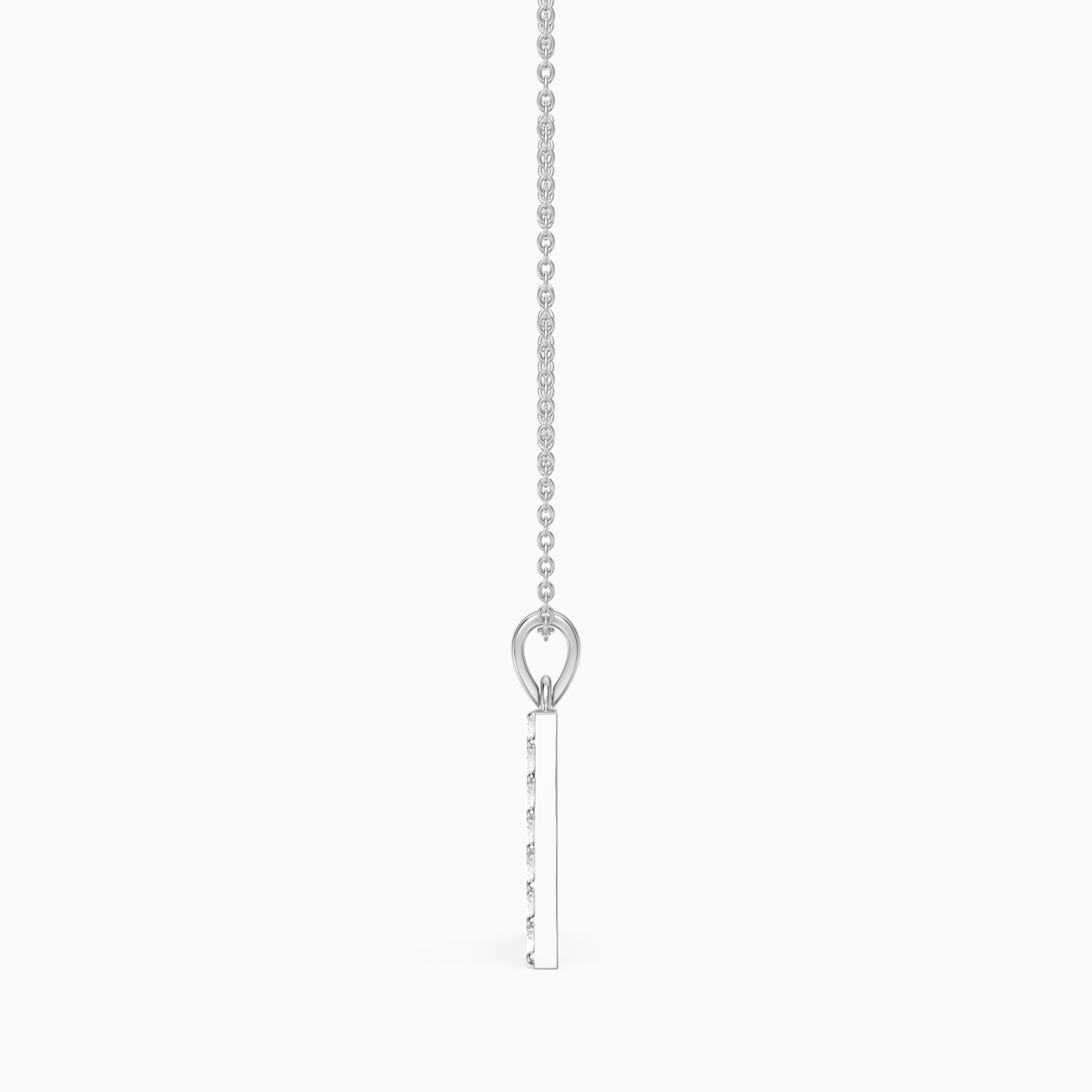 Addison Lab Grown Diamond A Initial Pendant Necklace