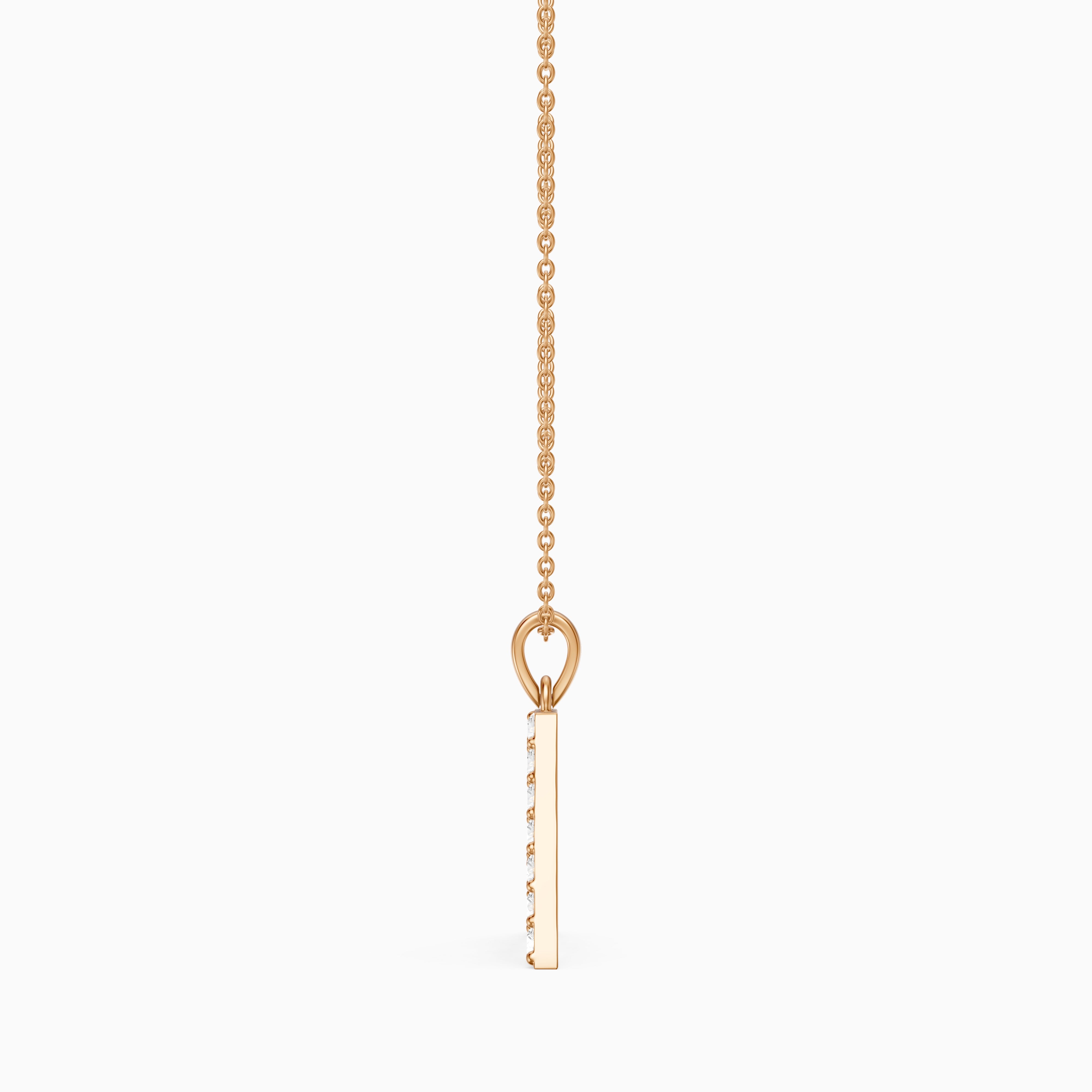 Addison Lab Grown Diamond A Initial Pendant Necklace