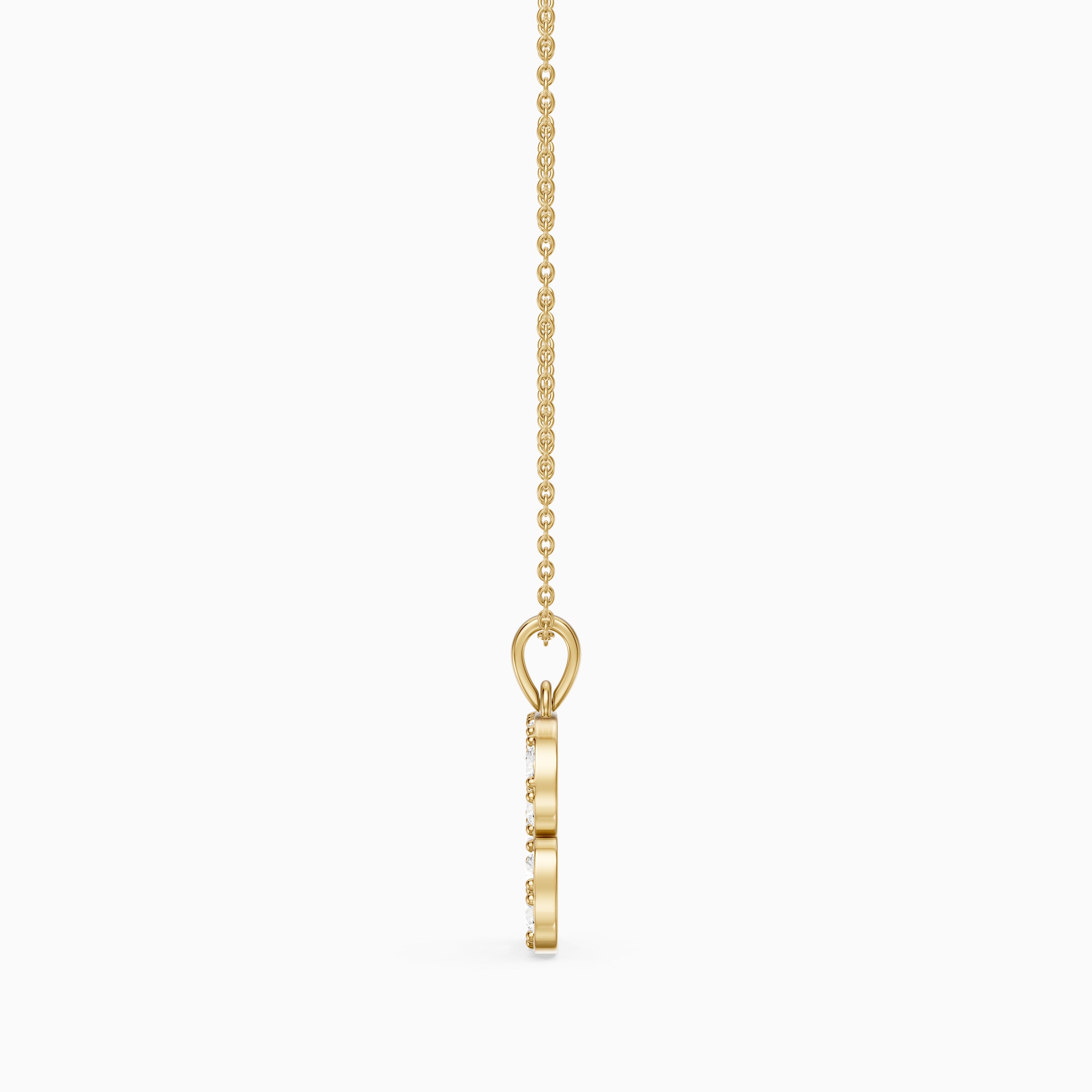 Brooklyn Lab Grown Diamond B Initial Pendant Necklace